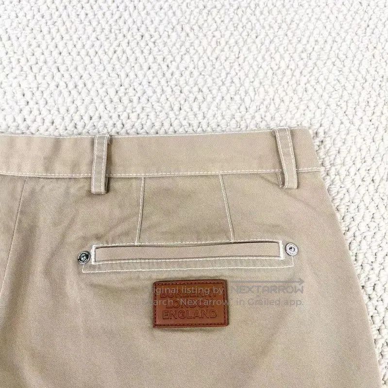 Burberry Burberry Khaki Cotton Logo Casual Pants. Size US 42 / EU 58 - 4 Thumbnail