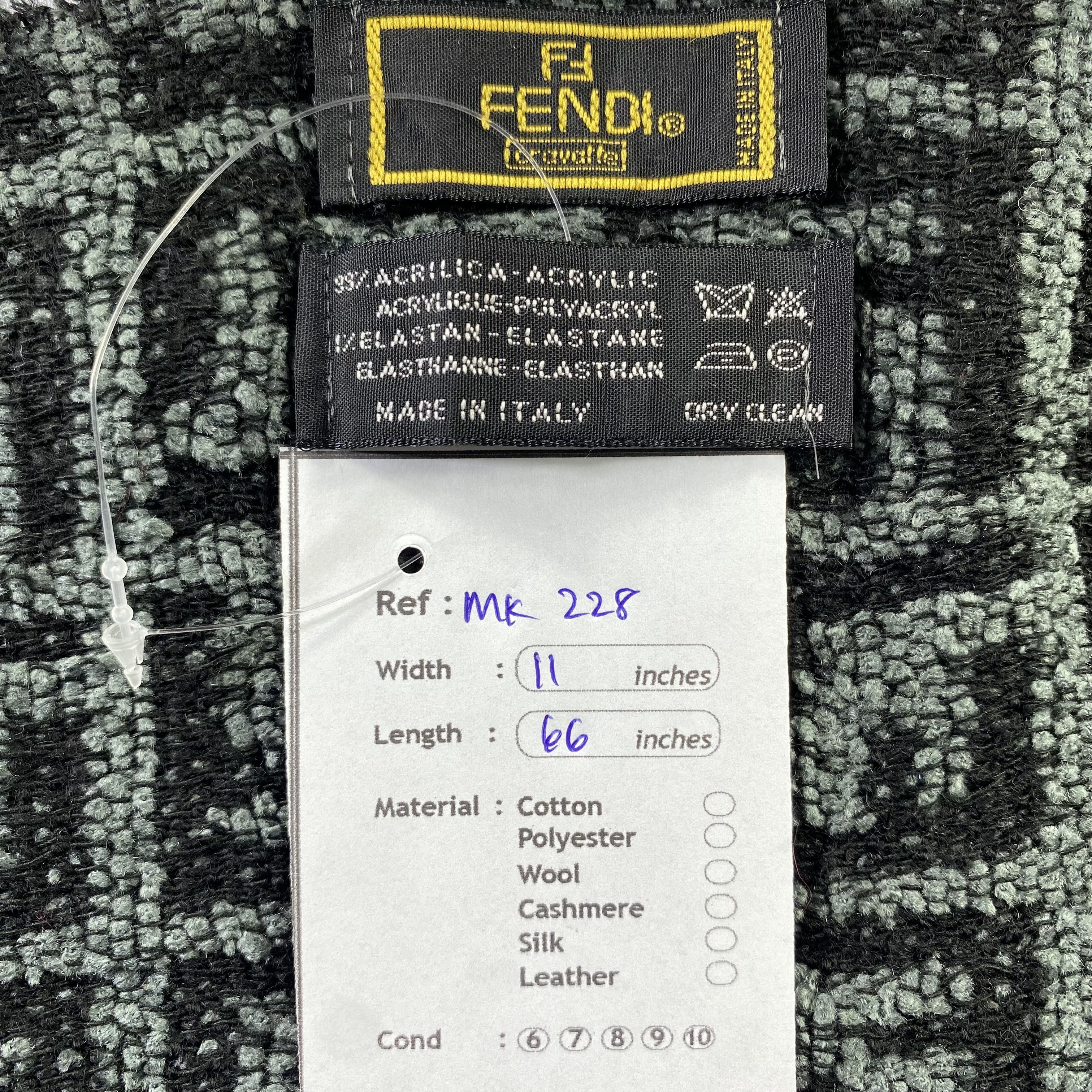 Fendi × Vintage Fendi Scarf Plaid Neck Wrap Muffler Size ONE SIZE - 7 Thumbnail