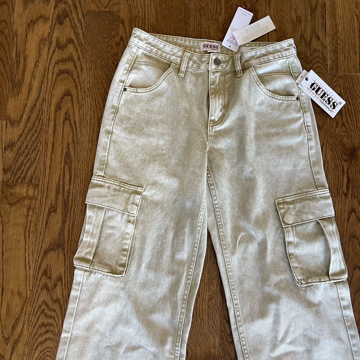 Guess × Urban Outfitters GUESS Originals Aged Cargo Pants - Brand New Never Worn Size 28" / US 6 / IT 42 - 7 Thumbnail