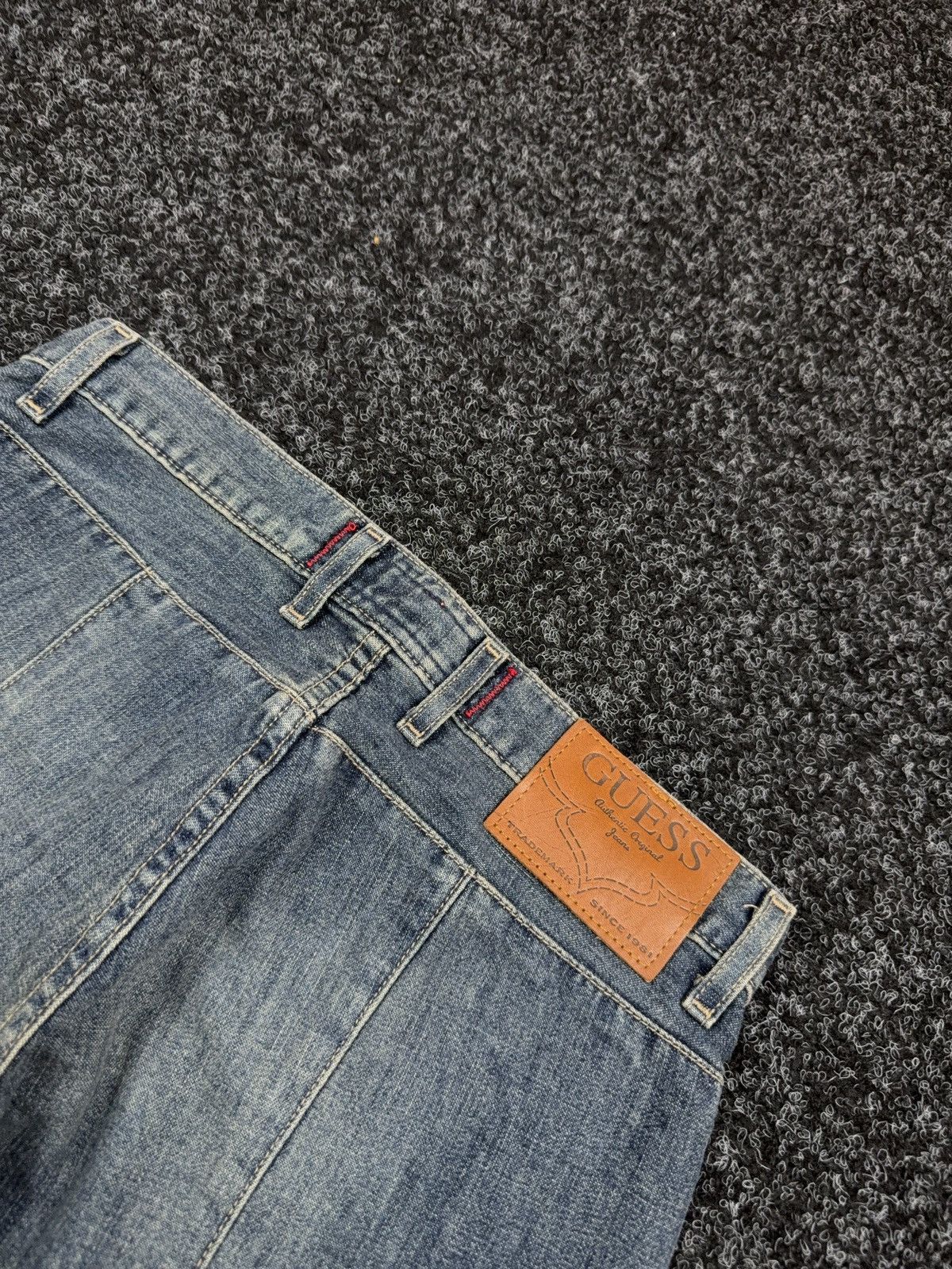 Guess Archive Y2K Guess Western USA Retro 00s Lace Up Denim Jeans Size 28" / US 6 / IT 42 - 16 Thumbnail