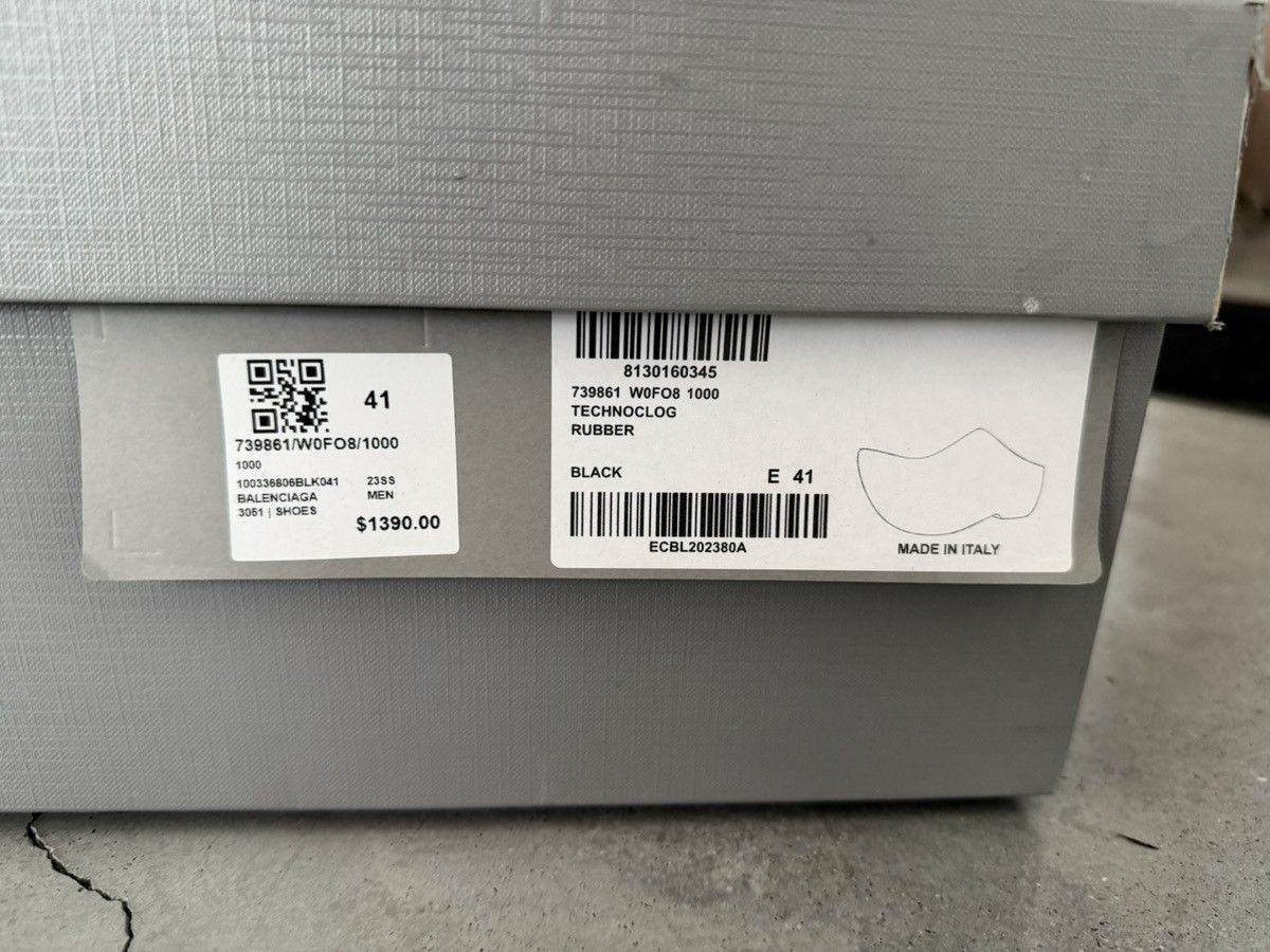 Balenciaga Summer 23 Black Technoclog Size US 8 / EU 41 - 4 Thumbnail