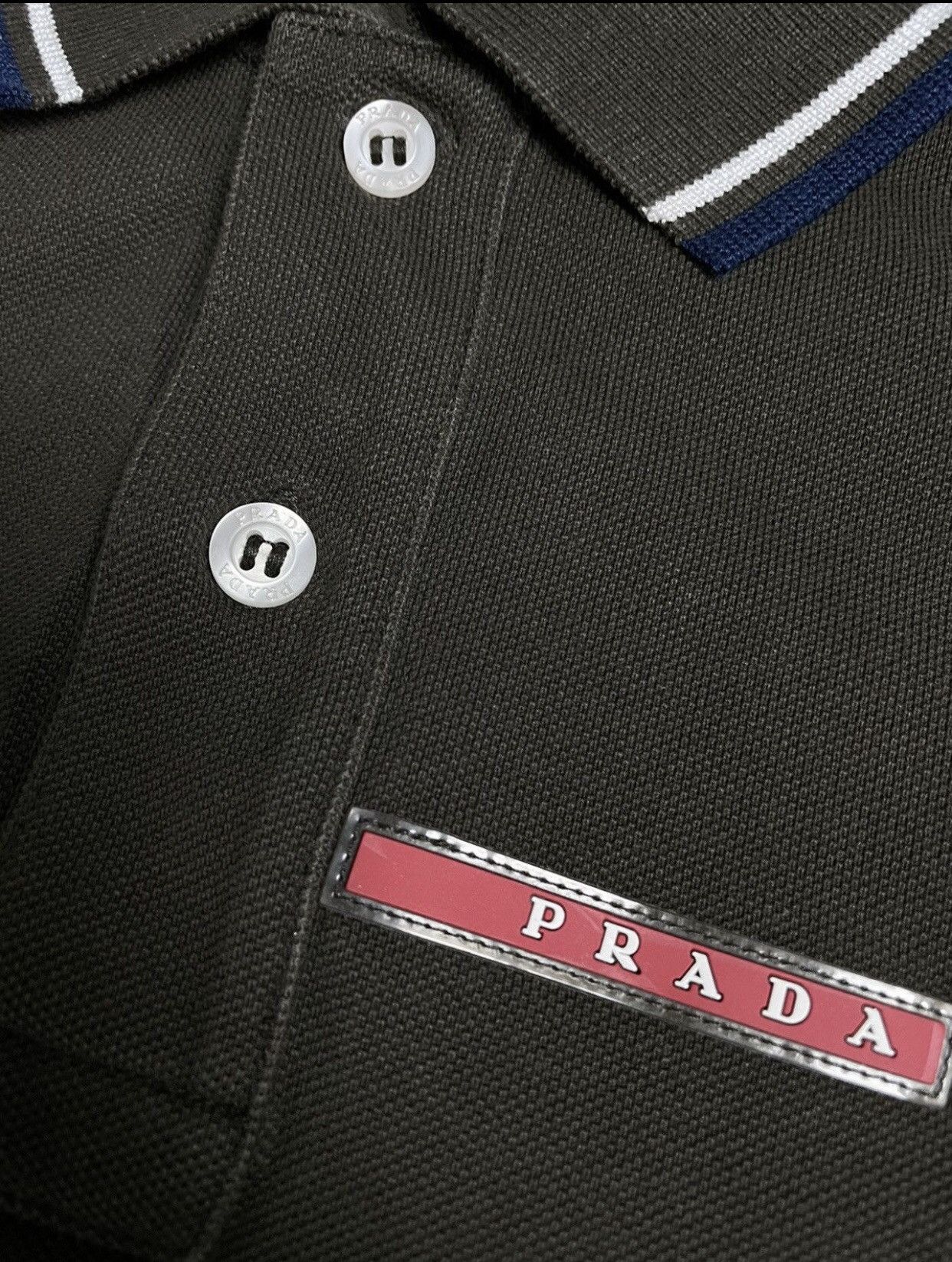 Prada Prada Red Tab brown polo shirt Size US S / EU 44-46 / 1 - 4 Thumbnail