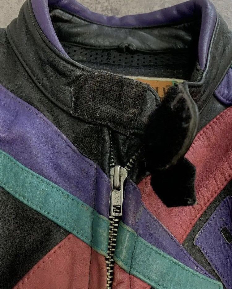 Genuine Leather × Japanese Brand Faded Leather Jacket Racing Vintage Brown Biker Size US L / EU 52-54 / 3 - 9 Thumbnail