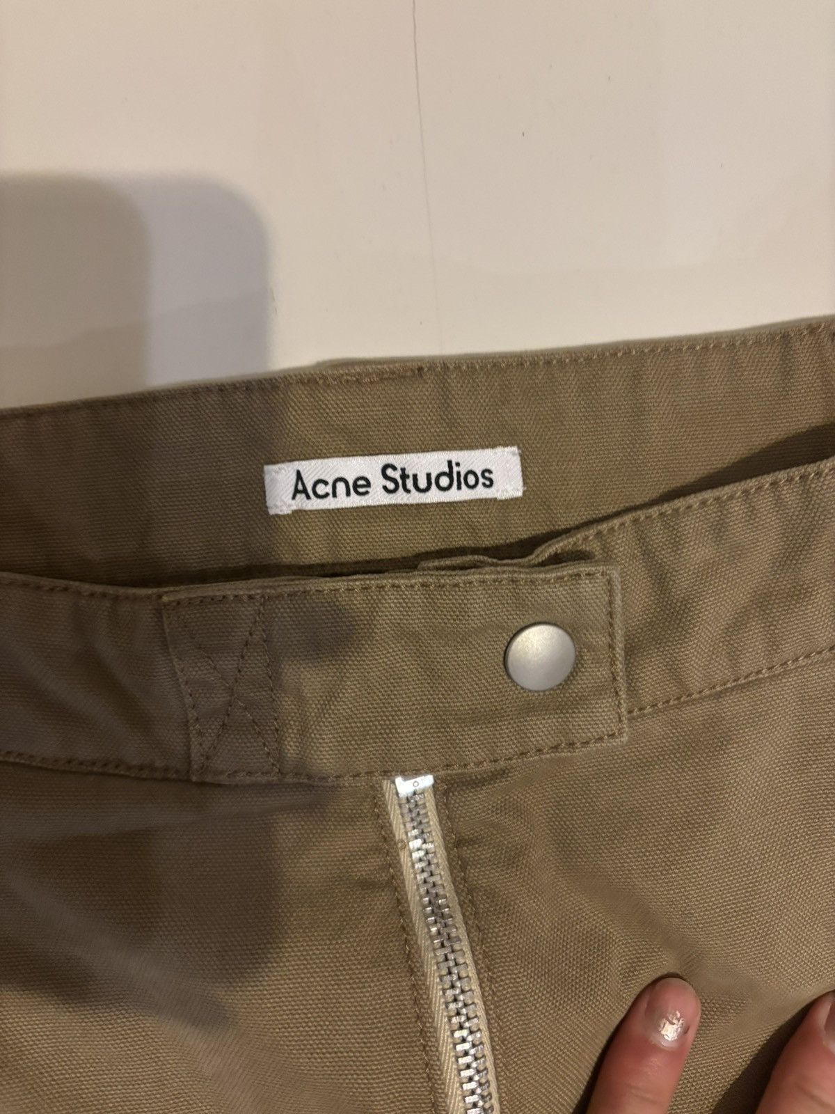 Acne Studios Acne Studio Wide Leg Holster Strap Cargo Pants Tan Size US 32 / EU 48 - 2 Thumbnail