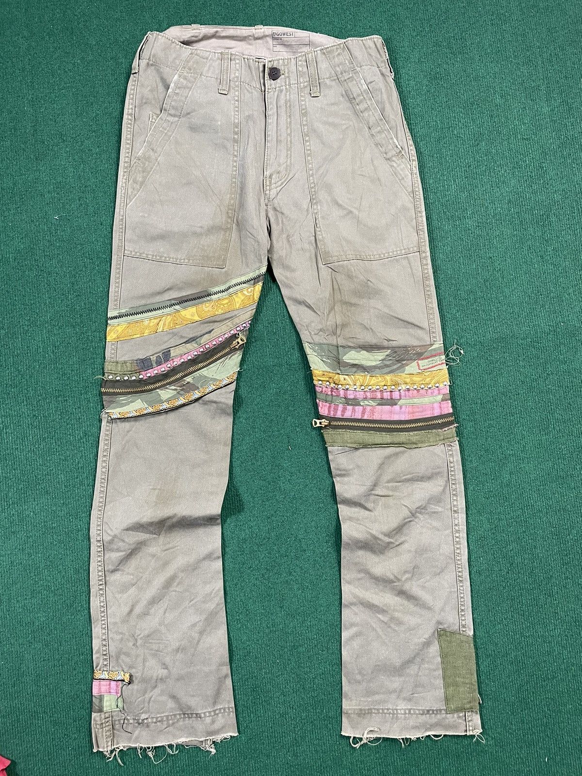 If Six Was Nine × Japanese Brand Go West Brushstroke Camo Japanese Military Outdoor Pants Size US 31 - 2 Thumbnail