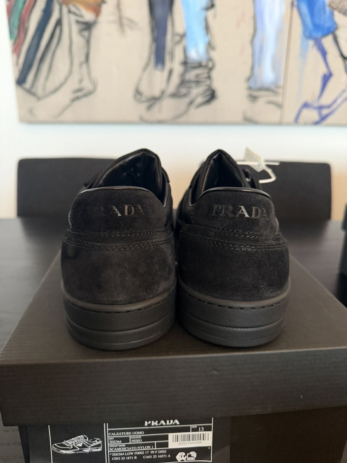 Prada Prada Downtown Re-Nylon and suede sneakers Size US 13 / EU 46 - 7 Thumbnail