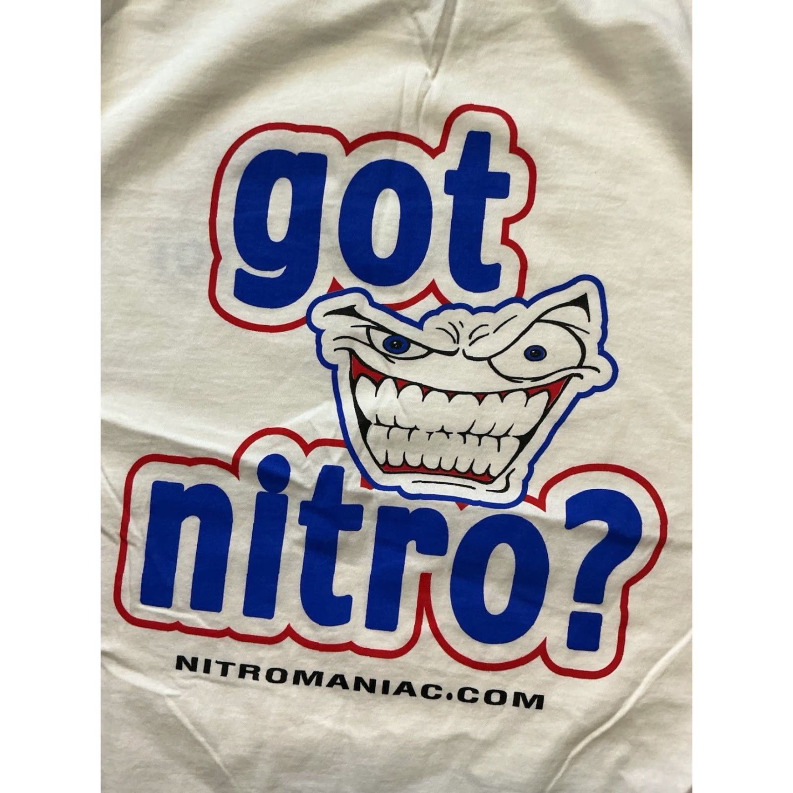 Fruit Of The Loom VINTAGE Nitro Maniac “Got Nitro?” Racing Pit Crew White Graphic S/S T-Shirt XL Mens Shirt Size US XL / EU 56 / 4 - 8 Thumbnail