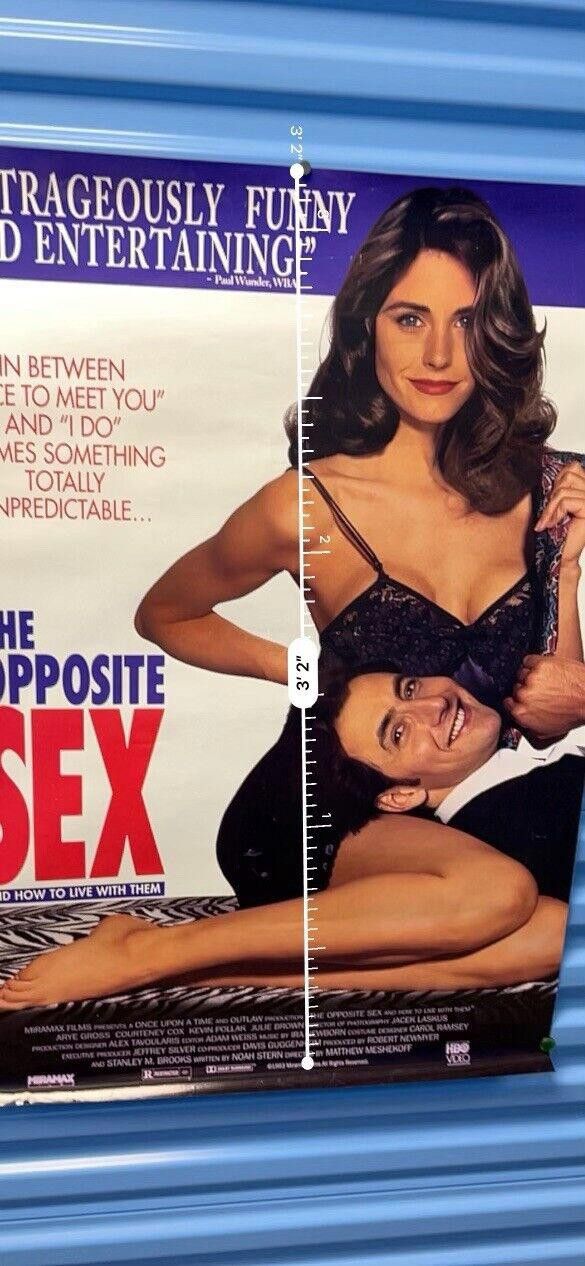 Designer Vtg The Opposite Sex Movie Poster 27x40 1st Courtney Cox Size ONE SIZE - 4 Thumbnail