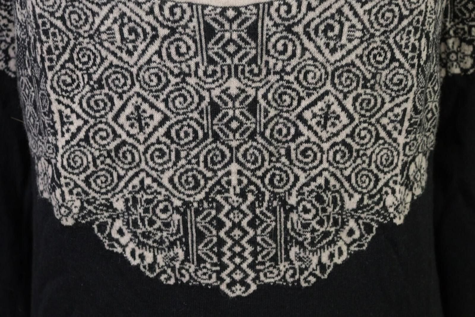 Designer Ivko Pullover Intarsia Pattern Knit Wool Sweater Size 38 / M Size M / US 6-8 / IT 42-44 - 6 Thumbnail