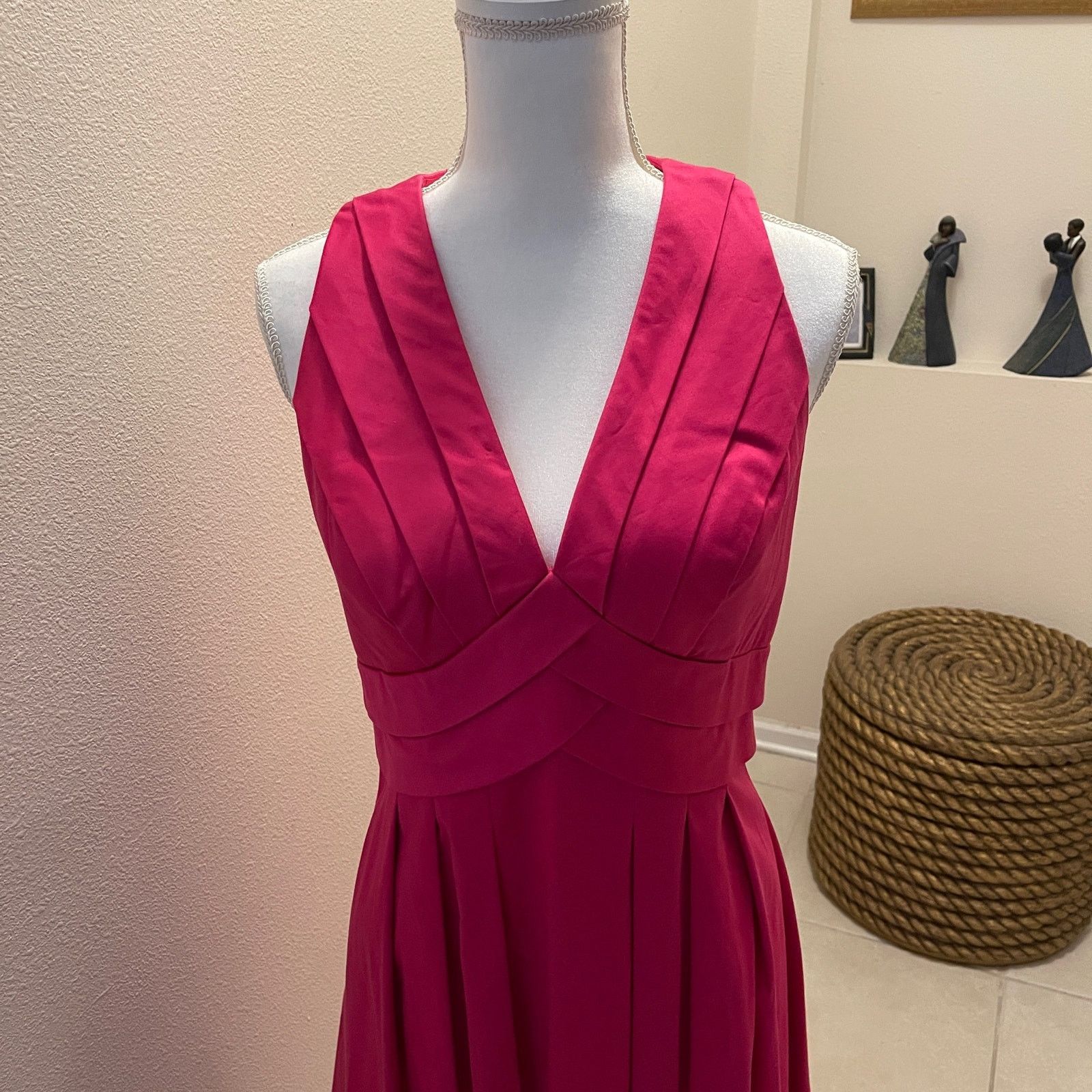 Calvin Klein Calvin Klein Pink sleeveless Dress Size 8 Pleated Bottom Size M / US 6-8 / IT 42-44 - 2 Thumbnail