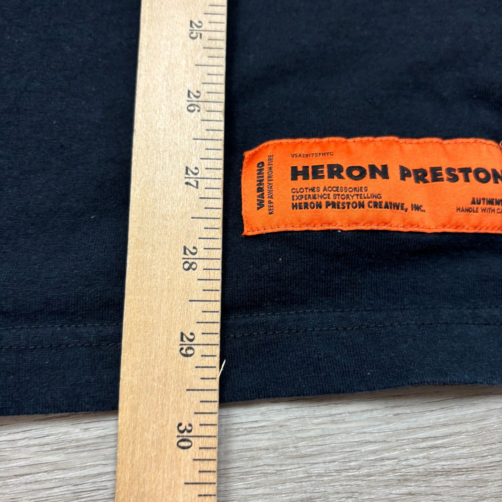 Heron Preston Heron Preston Black Metal Worker SS19 Tee Shirt Men's XL Size US XL / EU 56 / 4 - 6 Thumbnail