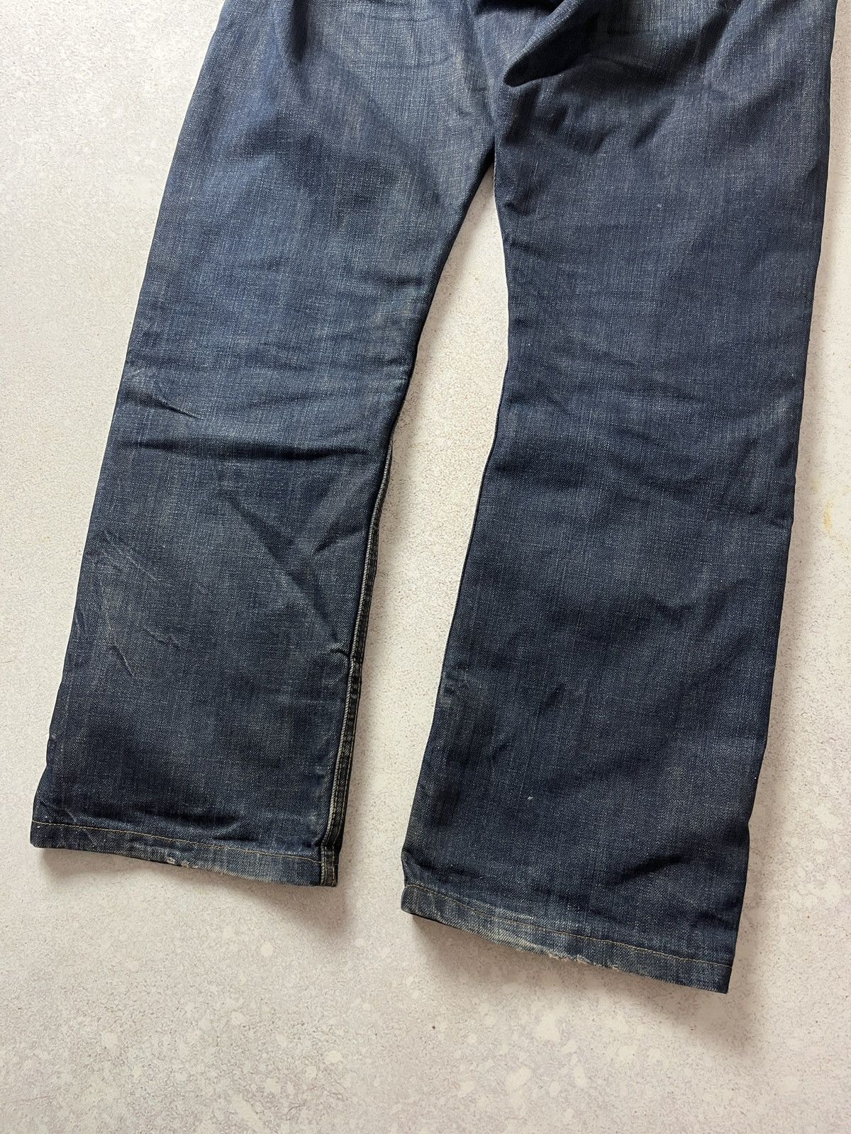 THE ROKKER COMPANY Rokker Company Selvedge Raw Denim Motorcycle Jeans Size US 32 / EU 48 - 2 Thumbnail