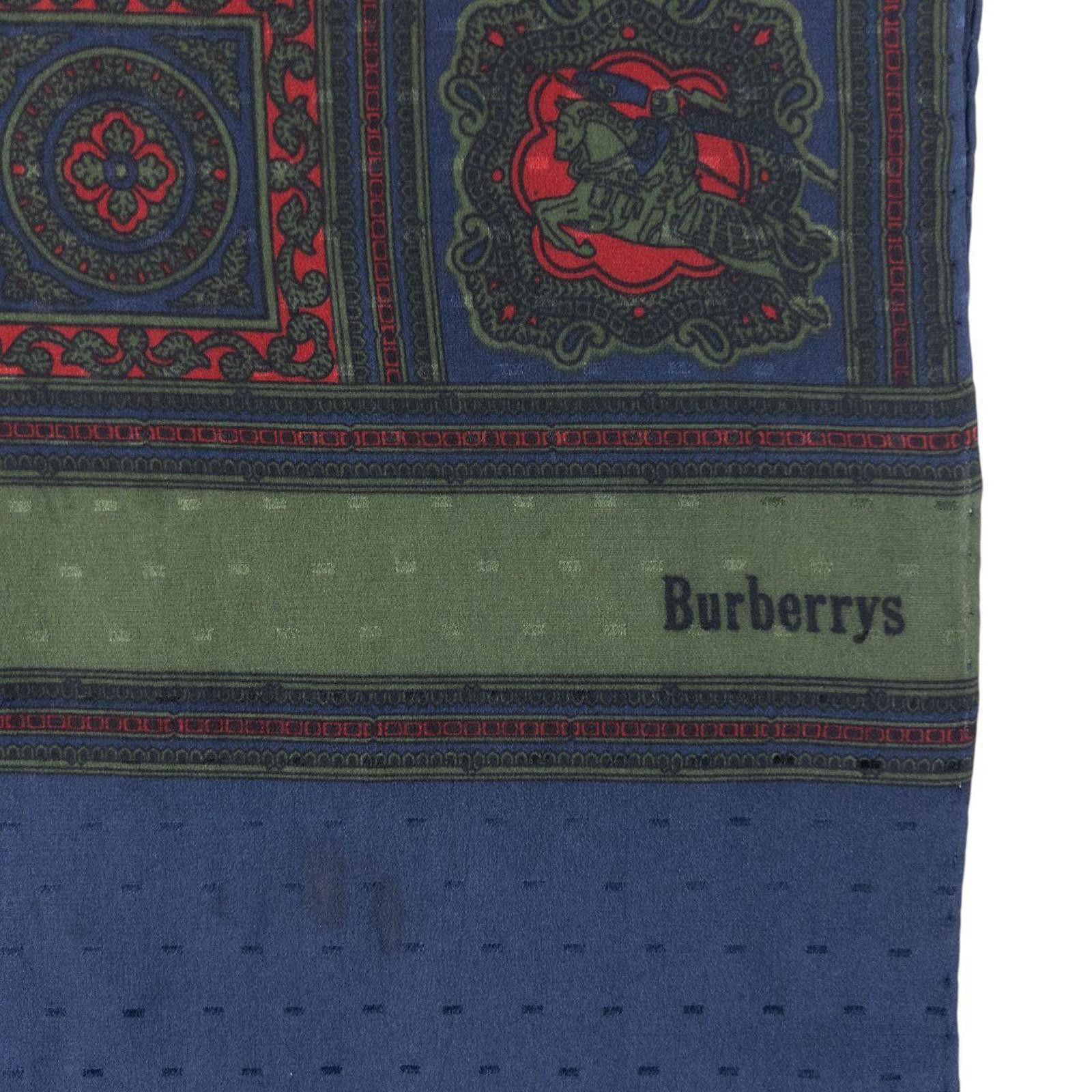 Burberry Vintage 80s Burberry Silk Scarf Size ONE SIZE - 4 Thumbnail