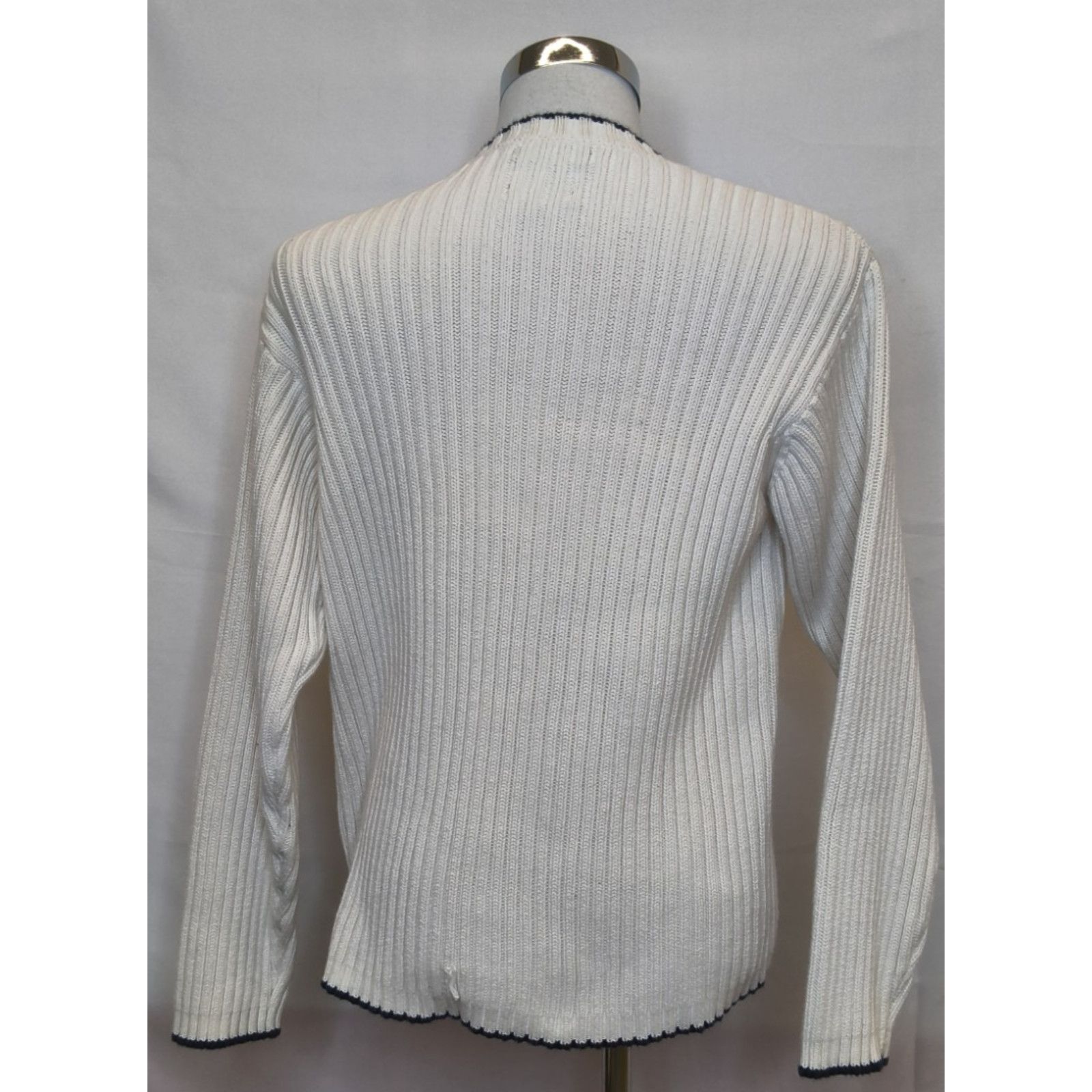 Tommy Hilfiger Tommy Hilfiger Sweater Men's L White Flag Logo 90's Cotton Size US L / EU 52-54 / 3 - 3 Thumbnail