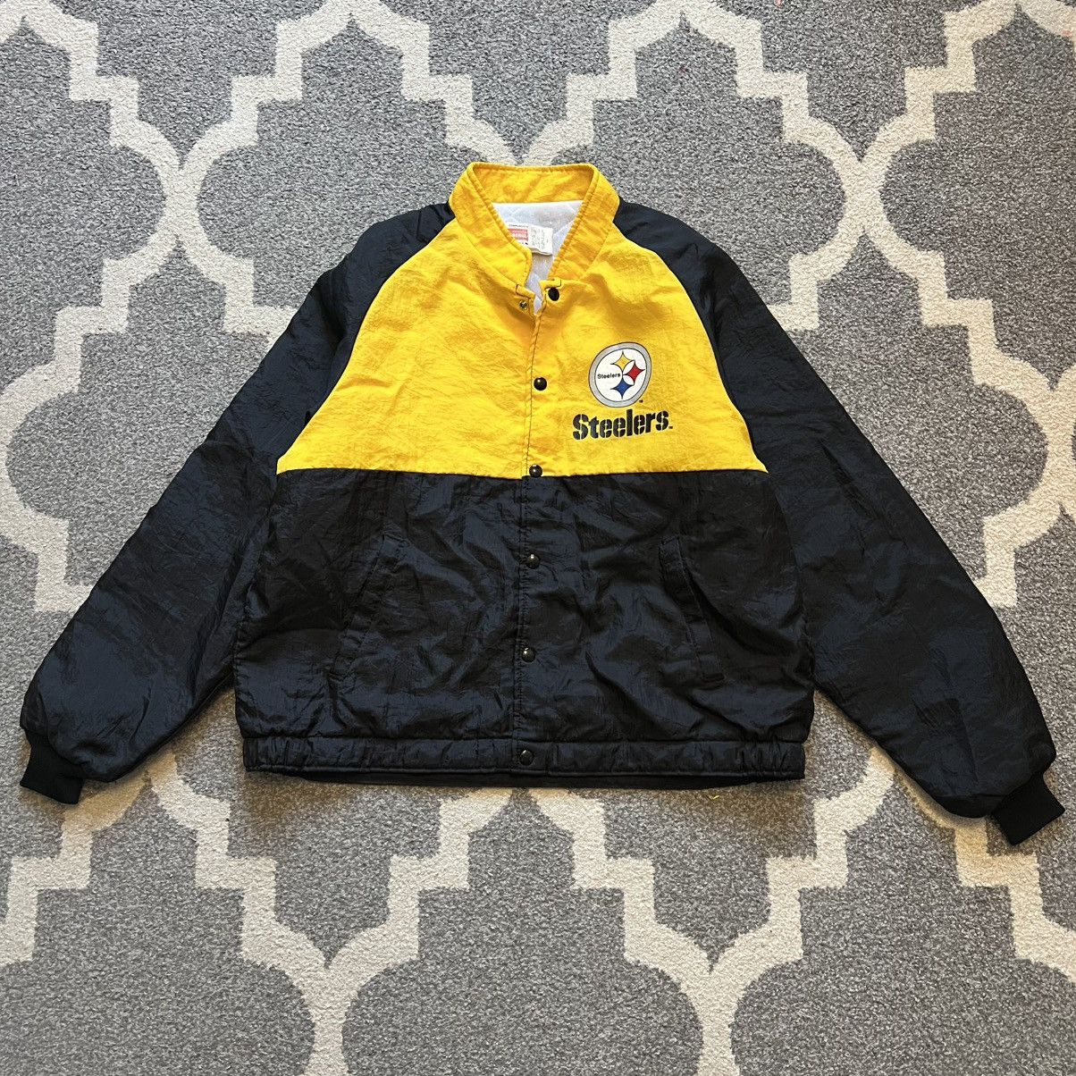 Vintage vintage pittsburgh steelers fiberglasss button up jacket Size US L / EU 52-54 / 3 - 1 Thumbnail