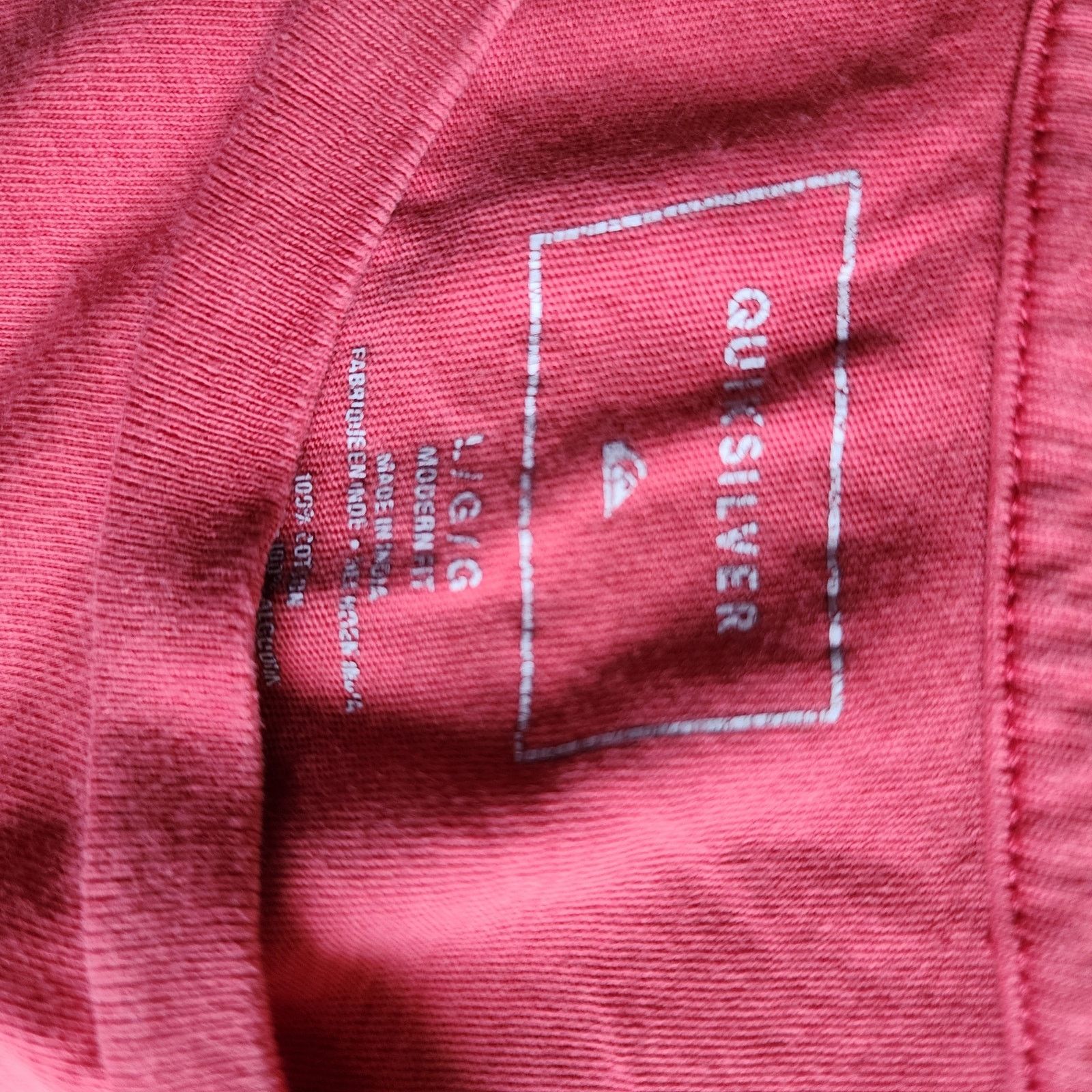 Quicksilver Red Quiksilver T-Shirt L, Casual Fit Size US L / EU 52-54 / 3 - 6 Thumbnail