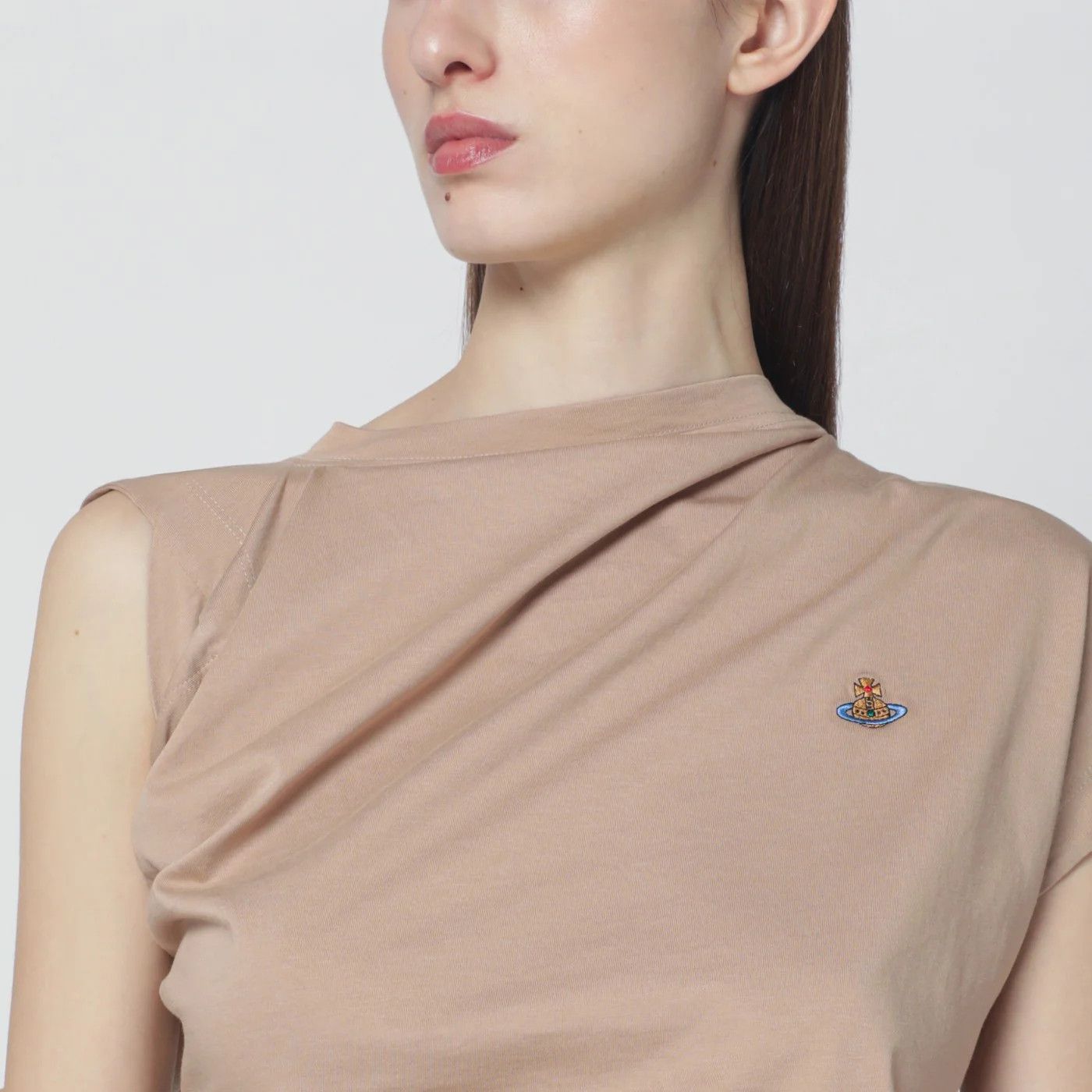Vivienne Westwood o1d2blof0526 Short Sleeve T-Shirt in Beige Size M / US 6-8 / IT 42-44 - 4 Thumbnail