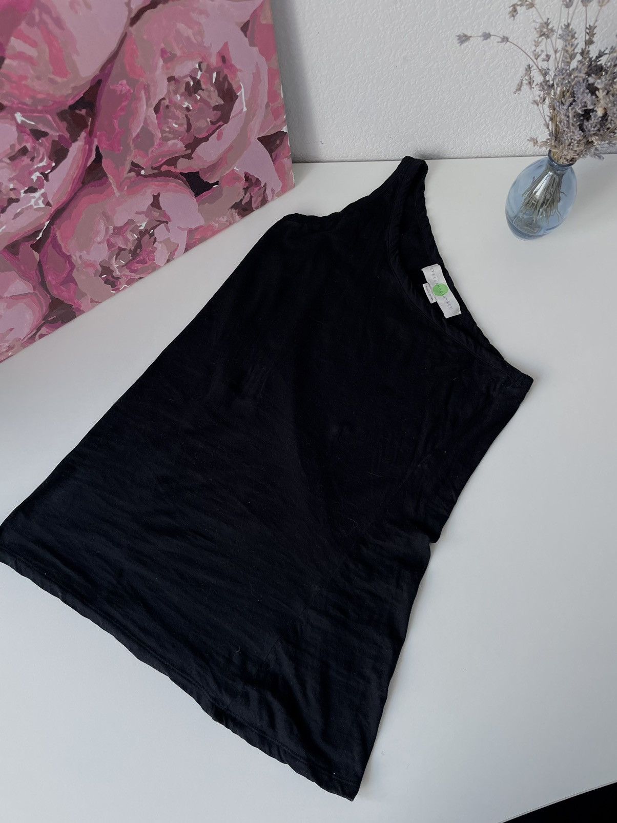 Stella McCartney Stella McCartney Ribbed Jersey Top One Shoulder Size S / US 4 / IT 40 - 6 Thumbnail