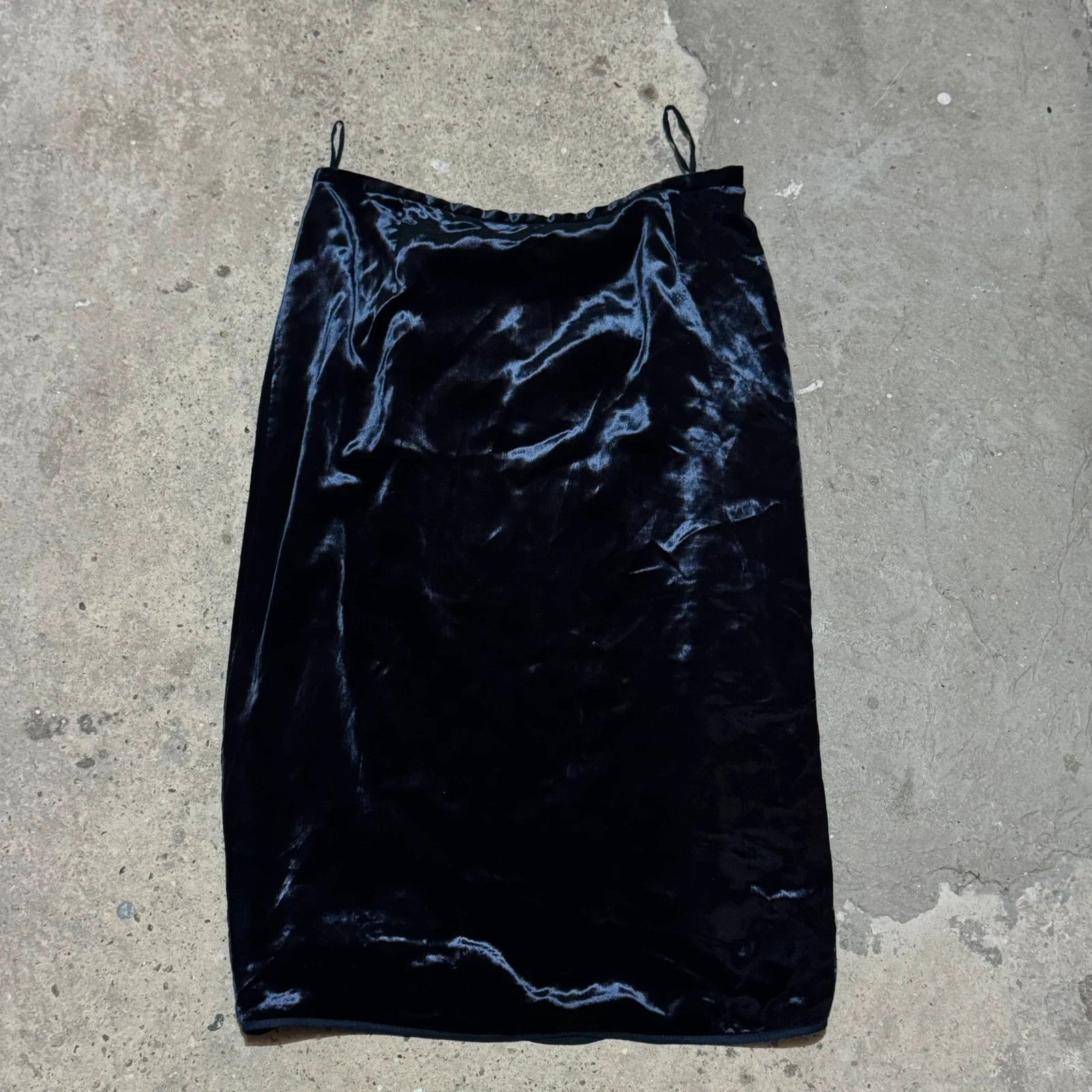 Prada 90s Prada velour velvet skirt Size 27" / US 4 / IT 40 - 1 Thumbnail