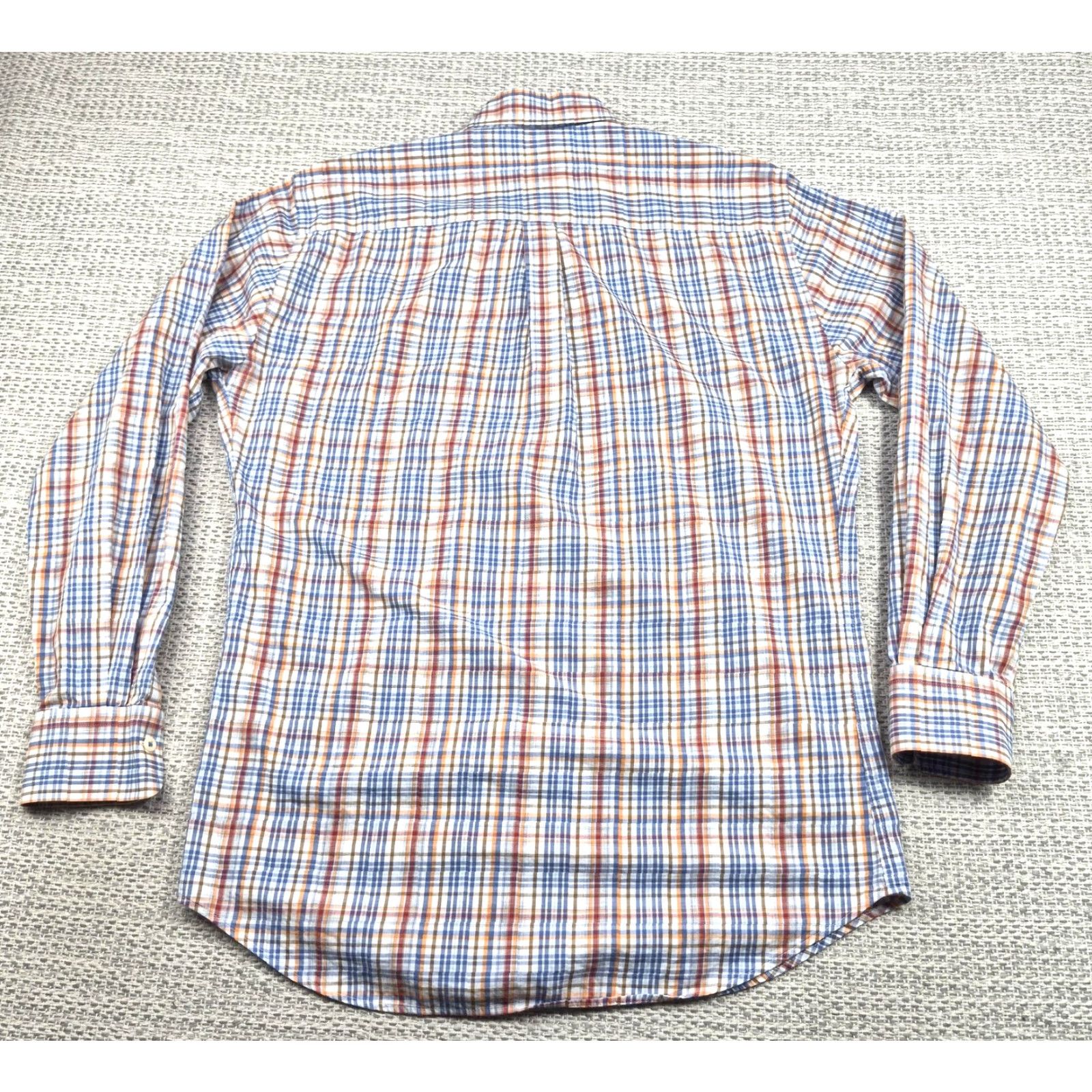 Peter Millar Peter Millar Button Up Shirt Mens Medium Plaid Long Sleeve Cotton Casual Shirt Size US M / EU 48-50 / 2 - 4 Thumbnail