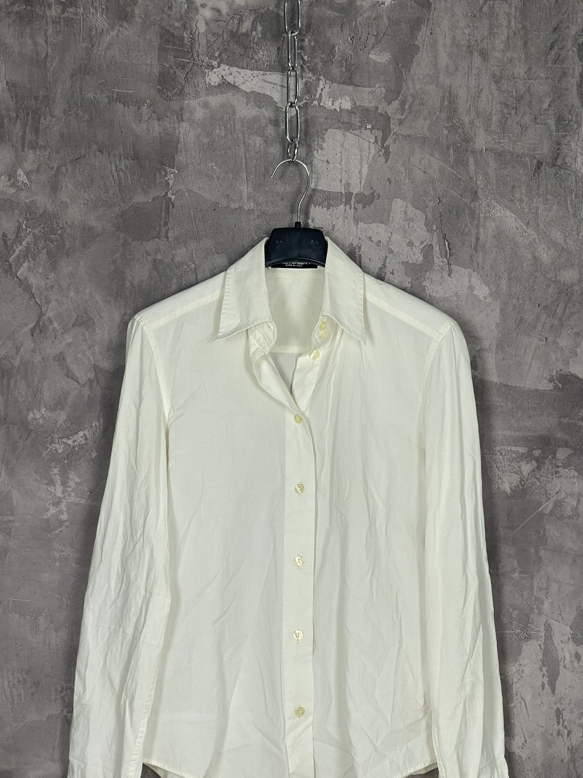 Dolce & Gabbana Vintage Women’s Dolce Gabbanna Basic White Shirt Button Up Size XS / US 0-2 / IT 36-38 - 2 Thumbnail