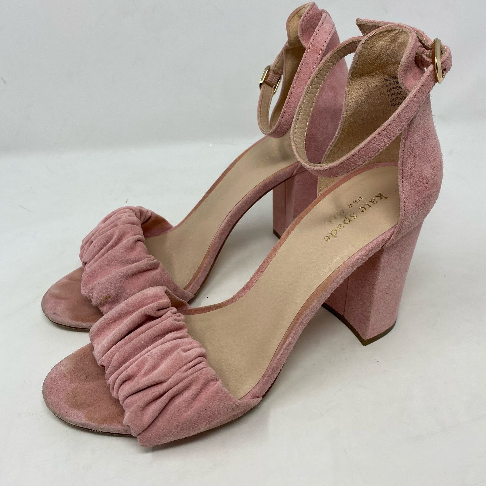 Kate Spade Kate Spade Mona Pink Sandal Suede Heels Pumps Size 8.5 Size US 8.5 / IT 38.5 - 1 Thumbnail