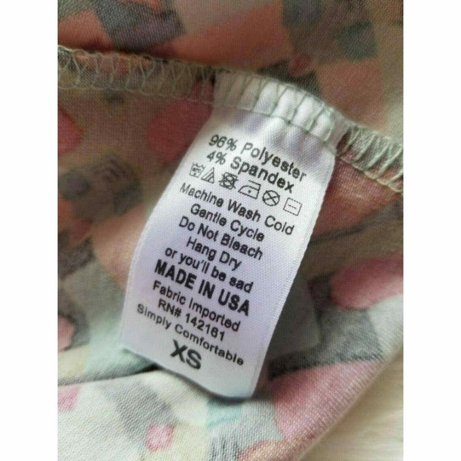 Other Lularoe Irma Tunic Sz XS Pink Orange Teal Stretch Knit Top G Size XS / US 0-2 / IT 36-38 - 6 Thumbnail