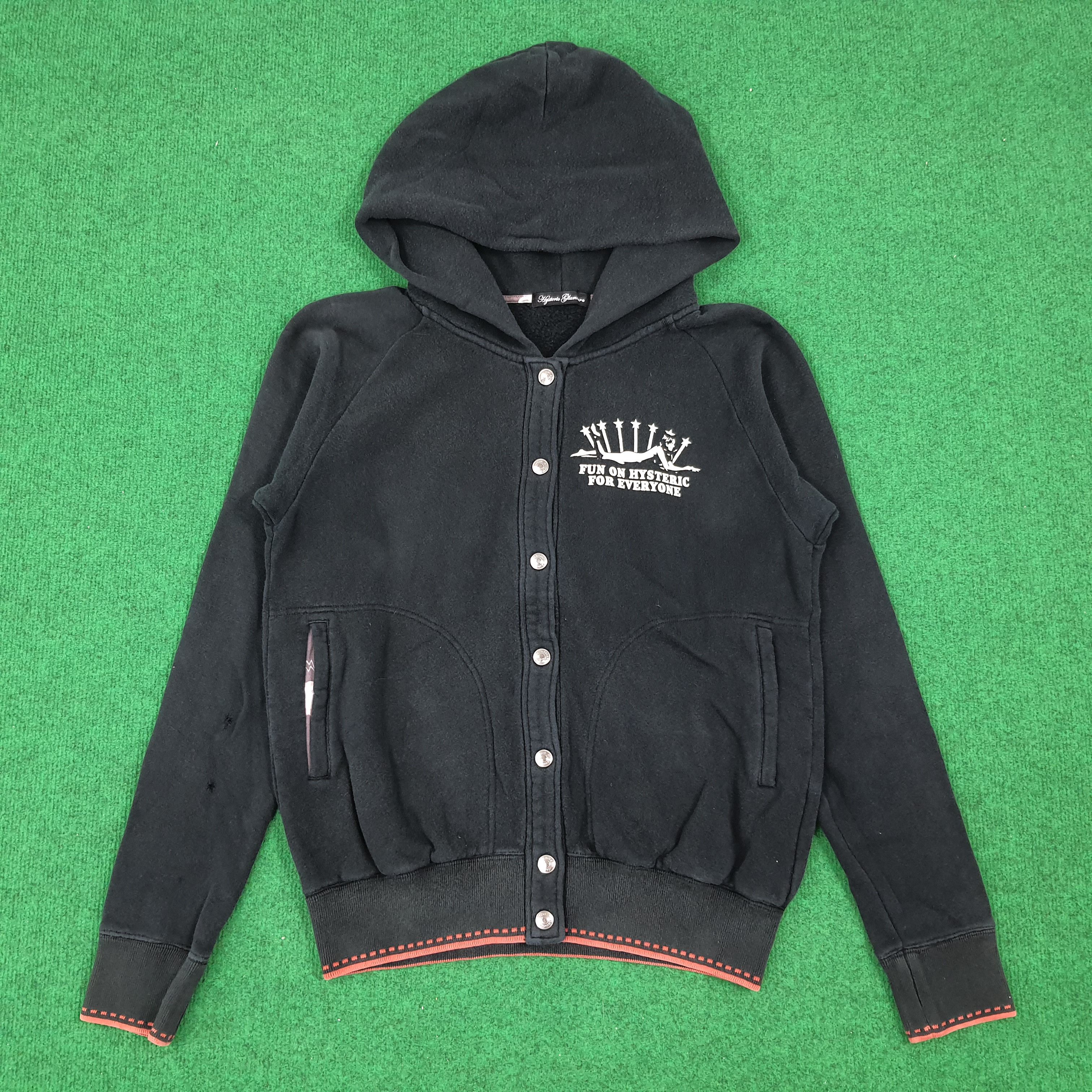 Hysteric Glamour × Japanese Brand × Vintage Vintage Hysteric Glamour Button Up Japan Hoodie Size US S / EU 44-46 / 1 - 3 Thumbnail