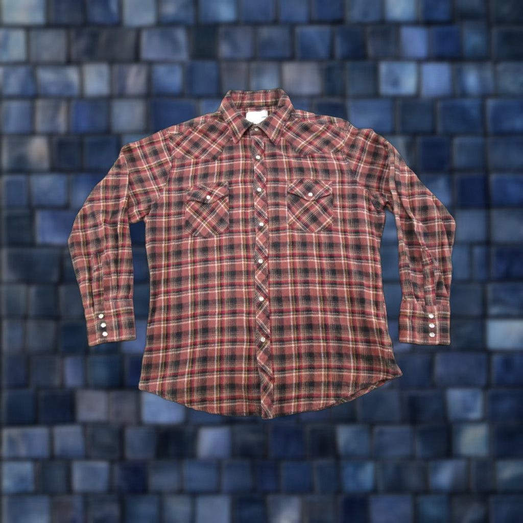 Wrangler VINTAGE Wrangler Wrancher Shirt Men’s L Plaid Western Pearl Snap Cowboy Western Size US L / EU 52-54 / 3 - 1 Thumbnail