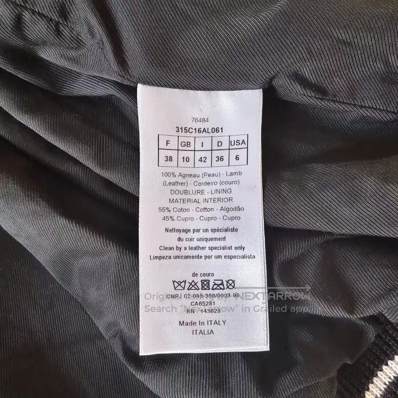 Dior Christian Dior Leather Floral Bomber Jacket. Size US M / EU 48-50 / 2 - 4 Thumbnail