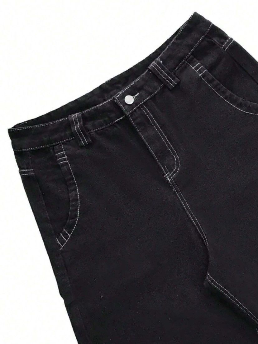 Other Men's Embroidered Printed Denim Shorts Size US 38 / EU 54 - 2 Thumbnail