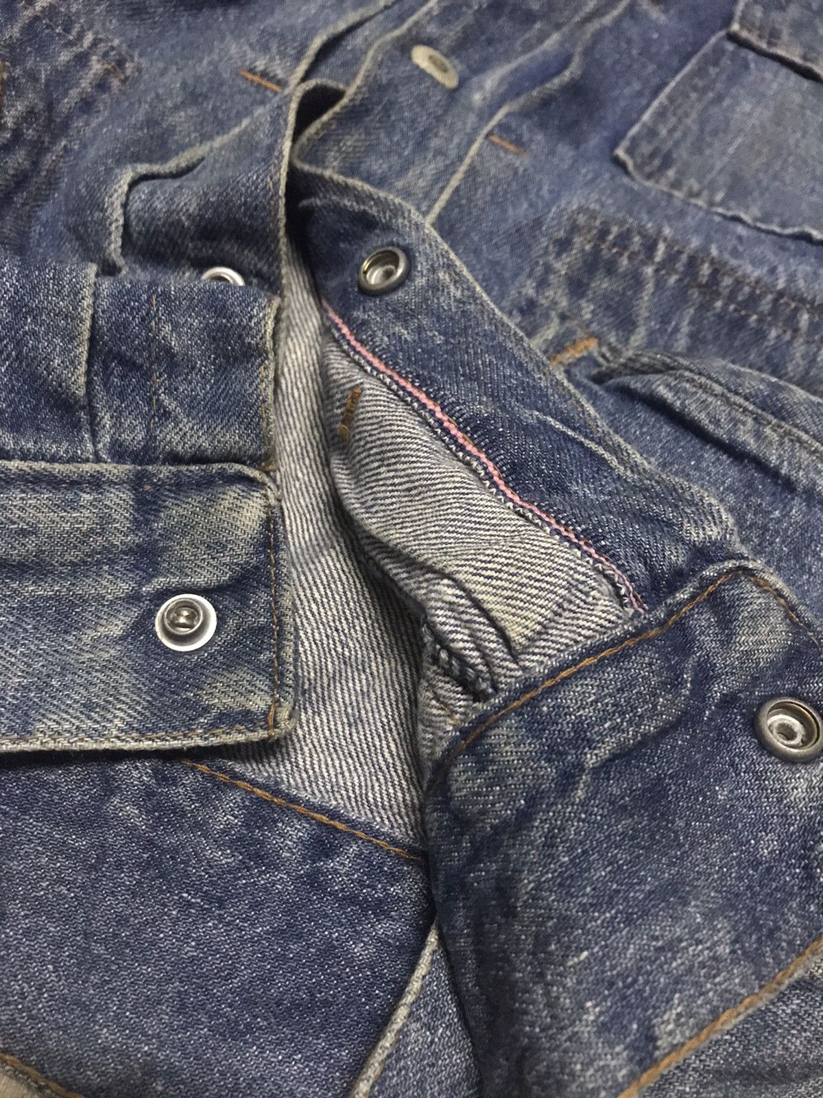 JCPenney 70s Vintage Selvedge Denim JC Penney Ranchcraft Jean Trucker Size S / US 4 / IT 40 - 10 Thumbnail