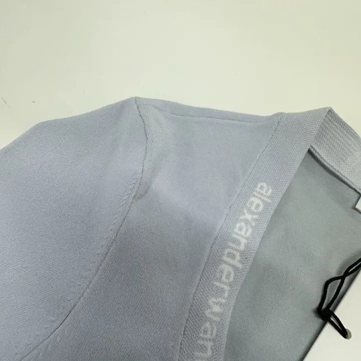Alexander Wang Alexander Wang SS22 Logo Short Sleeve Knit Top - Size M / US 6-8 / IT 42-44 - 8 Thumbnail