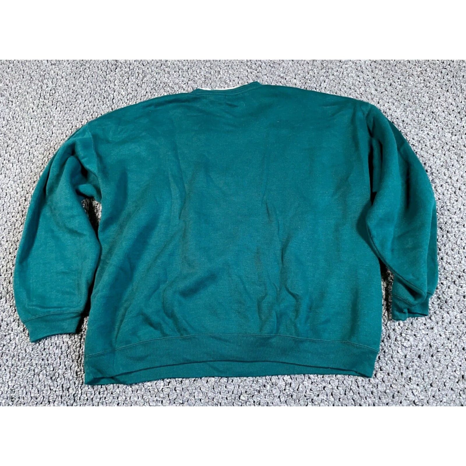 Vintage VINTAGE 90s Aztec Geometric Knit Sweatshirt Women's Plus 18W Green Boxy Fit Pullover Size XXL / US 16-18 / IT 52-54 - 2 Thumbnail