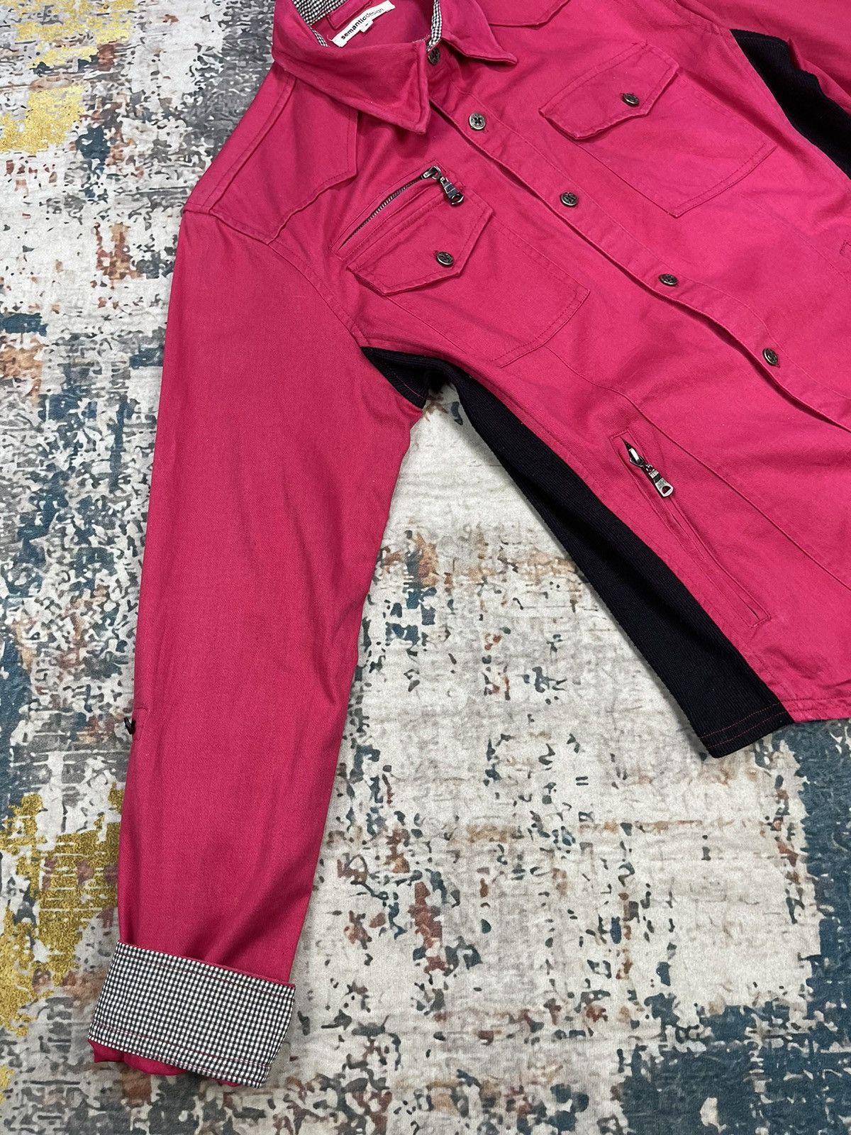 semanticdesign Semantic Design Black Pink Button Overshirt Jackets Size US S / EU 44-46 / 1 - 5 Thumbnail