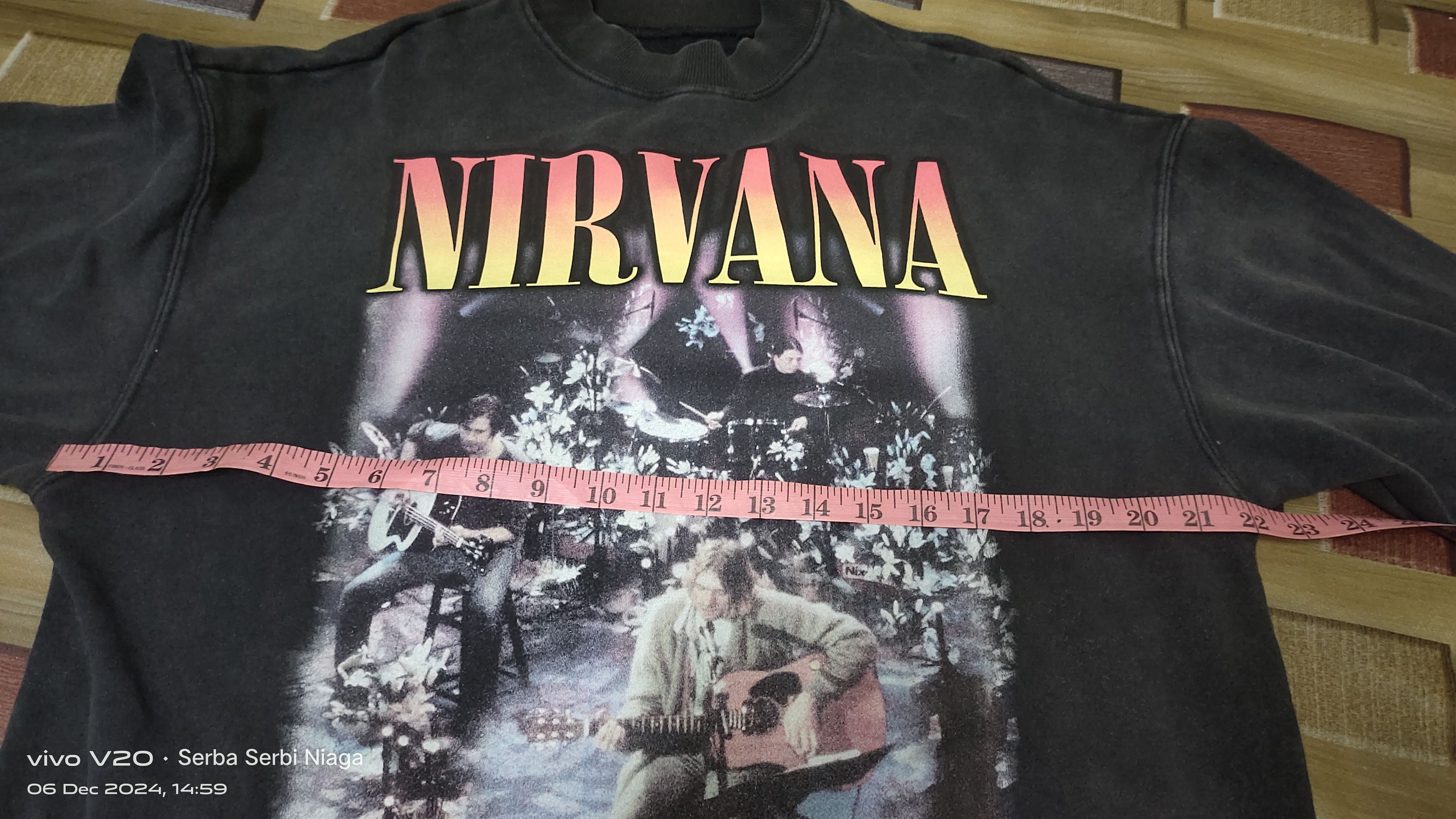 Nirvana Nirvana sweatshirt black tour long sleeve Size US M / EU 48-50 / 2 - 2 Thumbnail