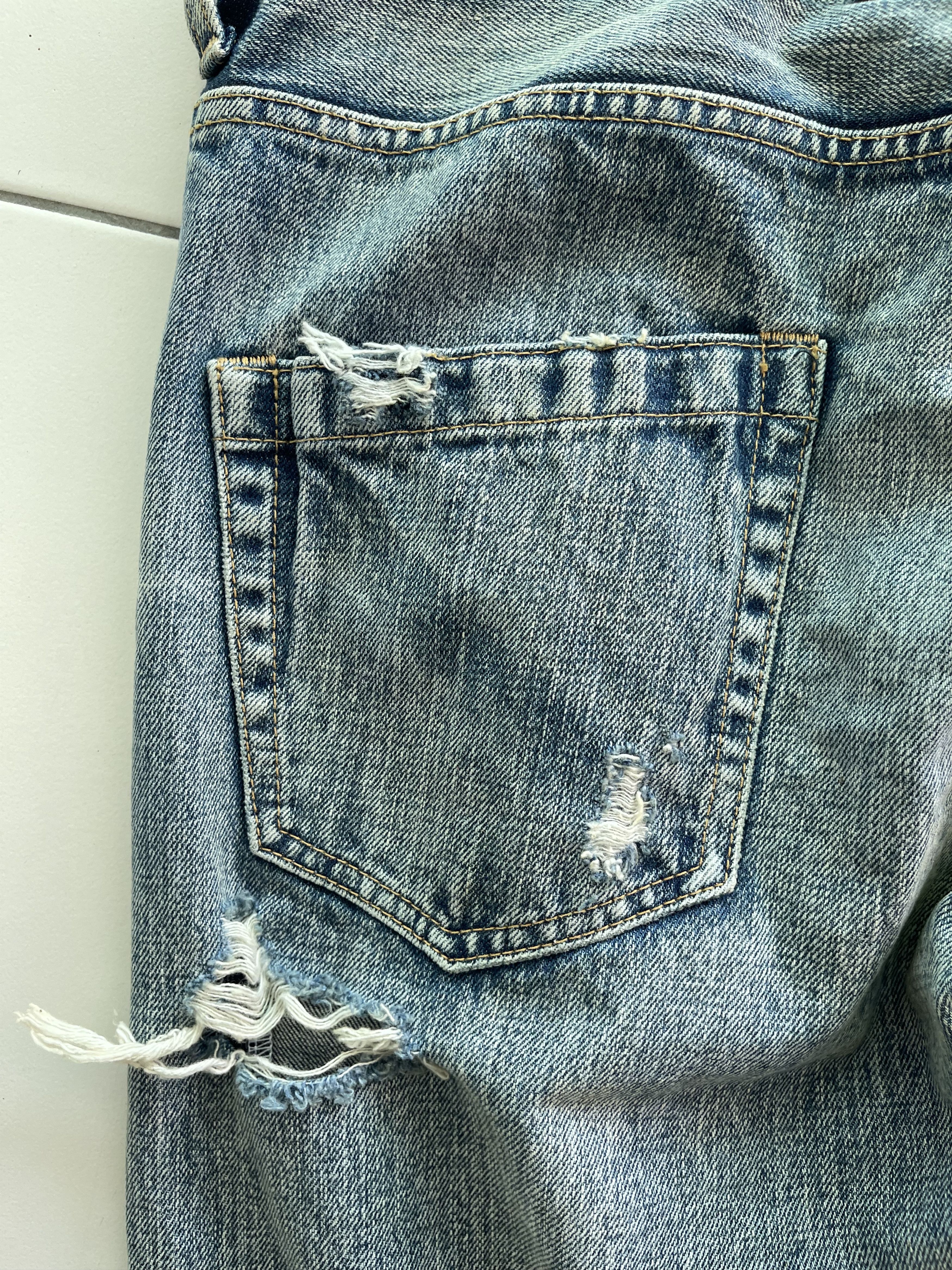 Designer × Japanese Brand RNA INC SLANG Distressed Denim Jeans Travis Schott Style Size US 34 / EU 50 - 13 Thumbnail