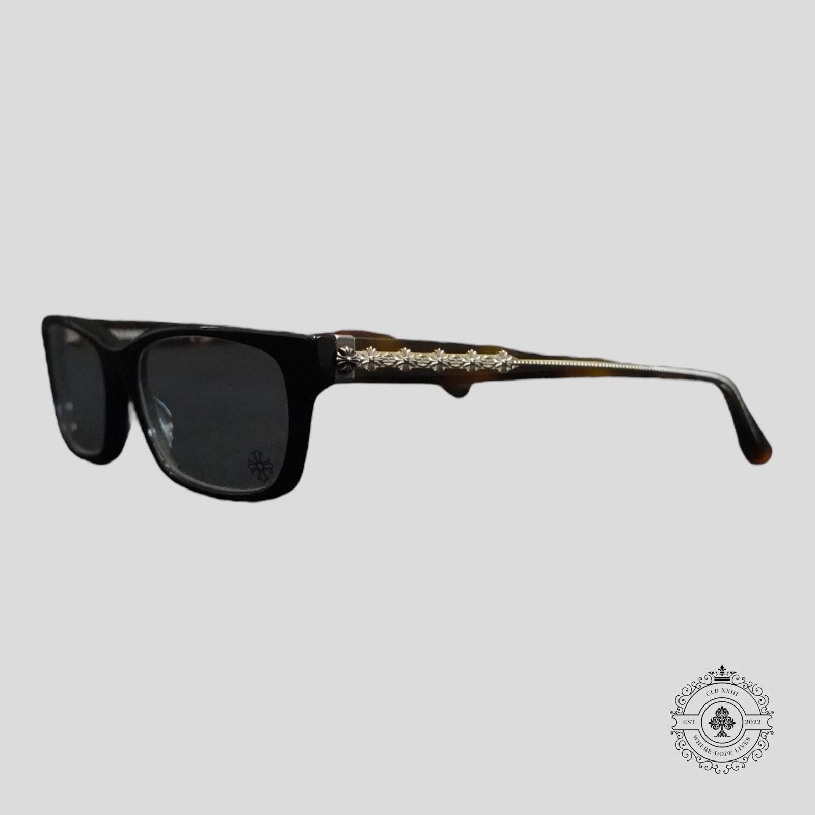 Chrome Hearts Chrome Hearts Drop Box Glasses in Tortoise Shell/Silver Size ONE SIZE - 1 Thumbnail