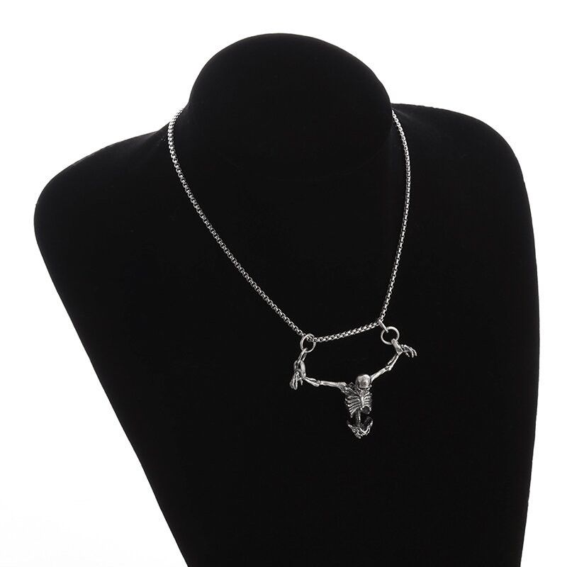 Jewelry Silver Plated Captivity Skull Necklace Size ONE SIZE - 4 Thumbnail