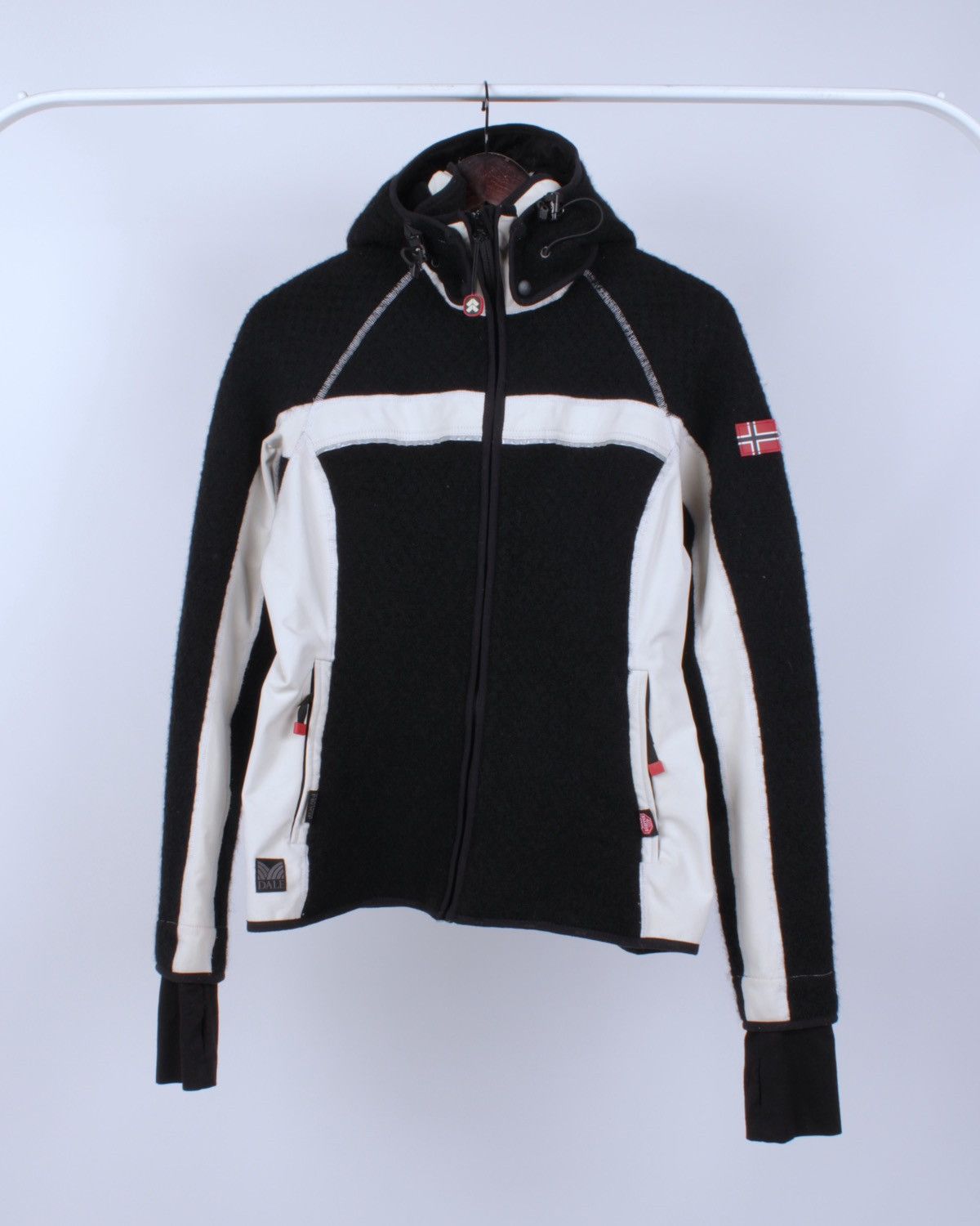 Dale Of Norway DALE OF NORWAY Windstopper Wool Black White Zip Hoodie Size L / US 10 / IT 46 - 5 Thumbnail