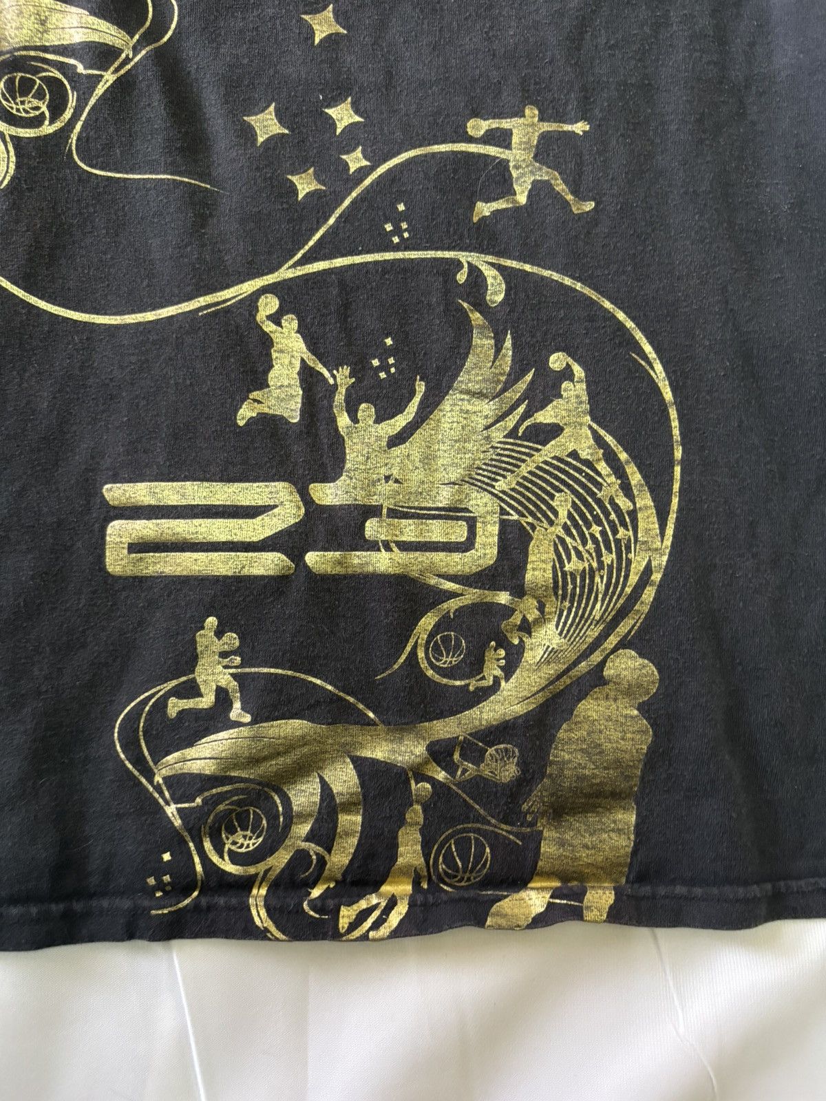 Jordan Brand × Nike × Vintage VTG JORDAN BLACK/GOLD JUMP MAN OVP Size US XL / EU 56 / 4 - 2 Thumbnail