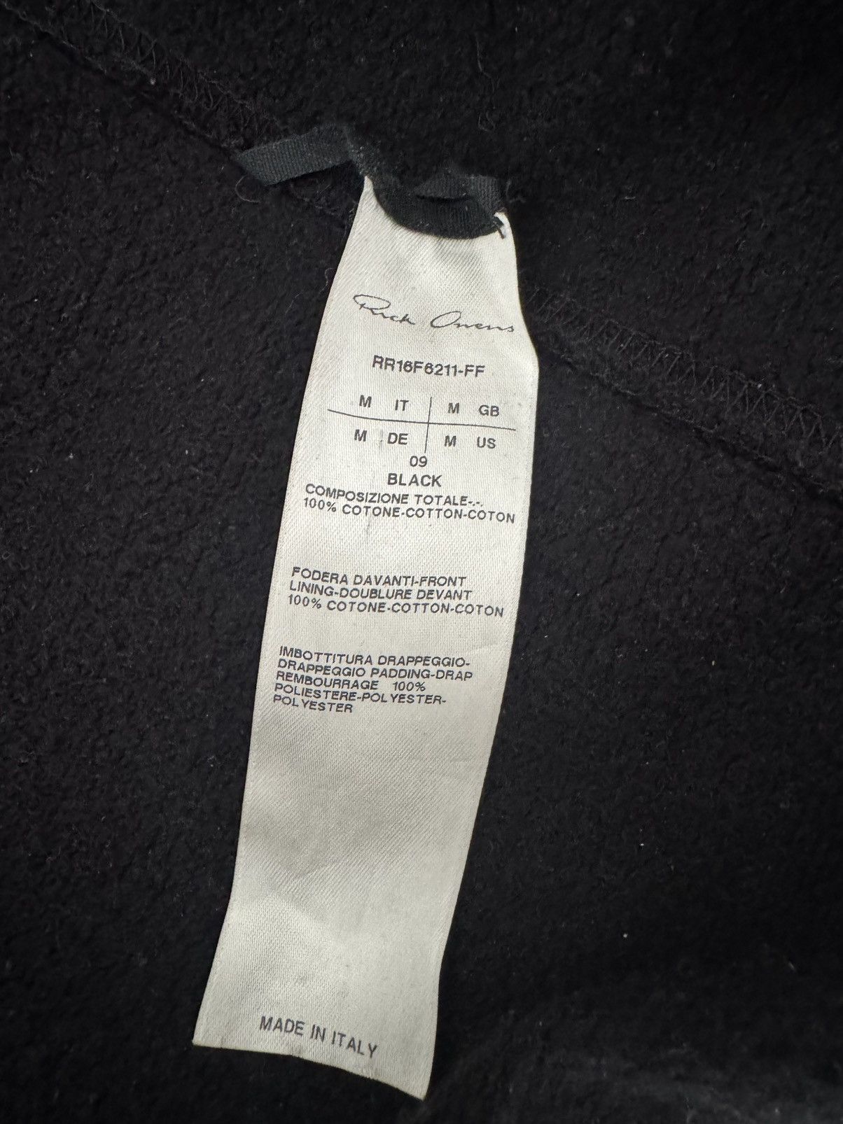 Rick Owens Rick Owens Mastadon Emotionless Sweater, Black Drape Sweater Size US M / EU 48-50 / 2 - 8 Thumbnail
