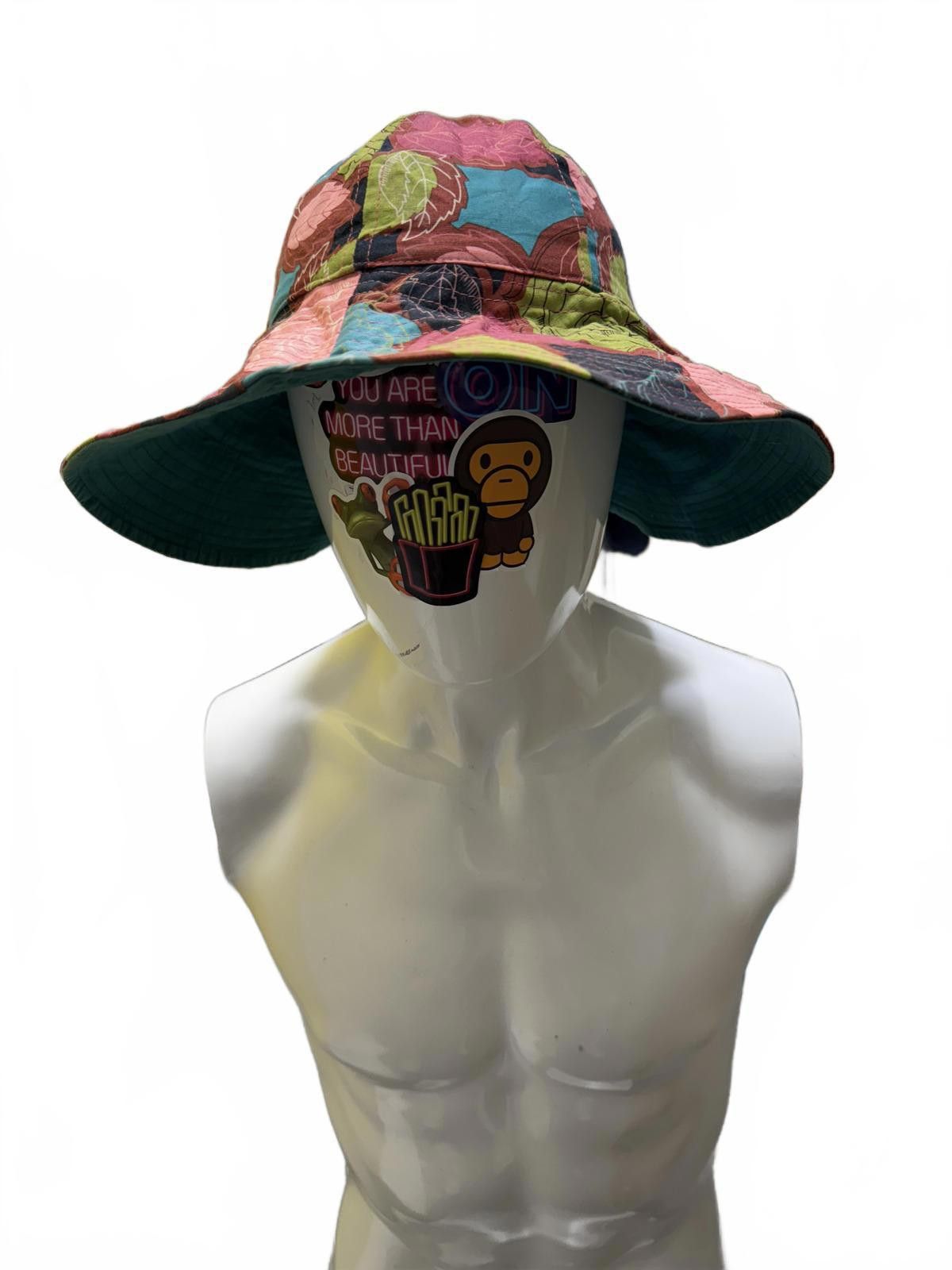 Designer Kitsch Glam Reversible Floral Bucket Hat Size ONE SIZE - 2 Thumbnail