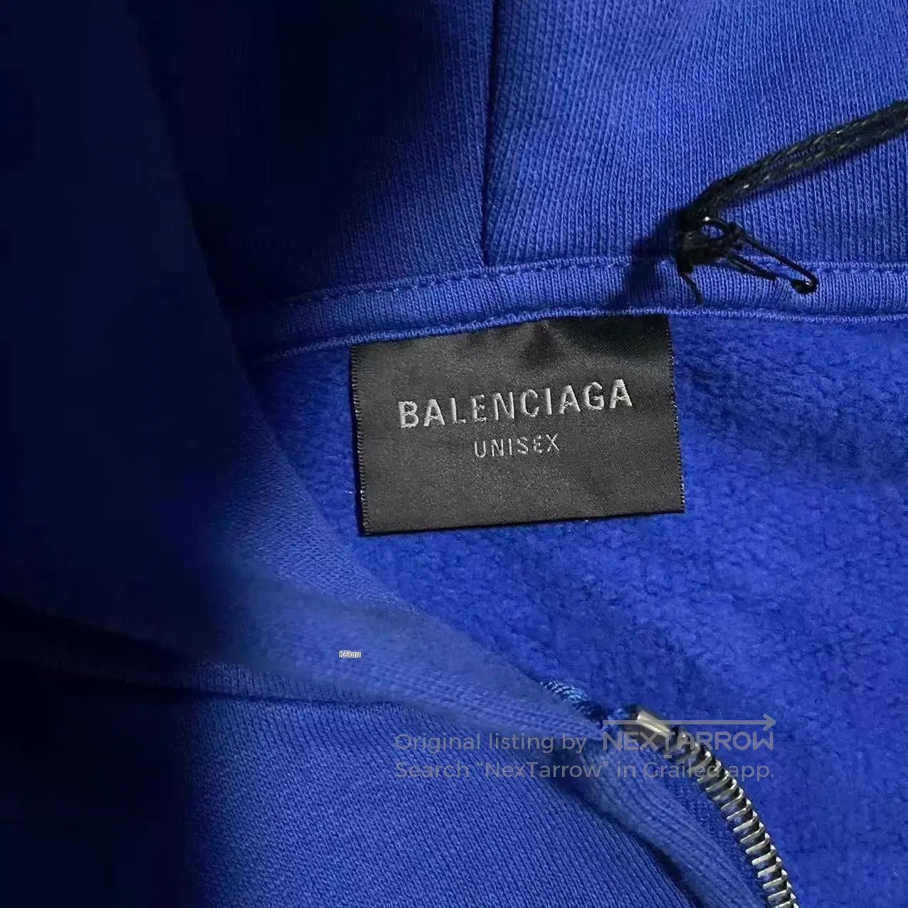 Balenciaga Blue Zip. Size US M / EU 48-50 / 2 - 3 Thumbnail