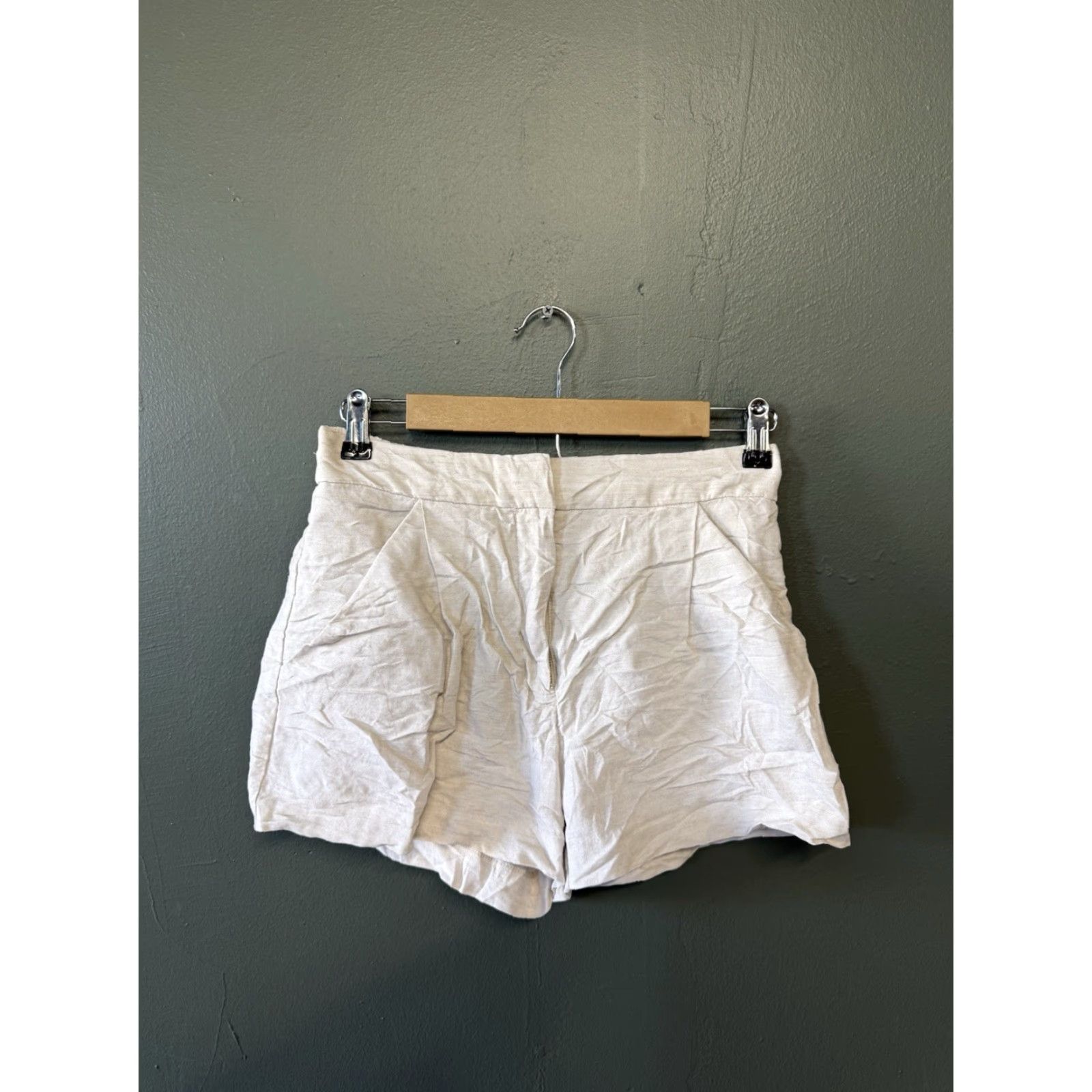 Vintage Wilfred White Linen Chino Shorts Womens Size 4 Size 27" / US 4 / IT 40 - 2 Thumbnail