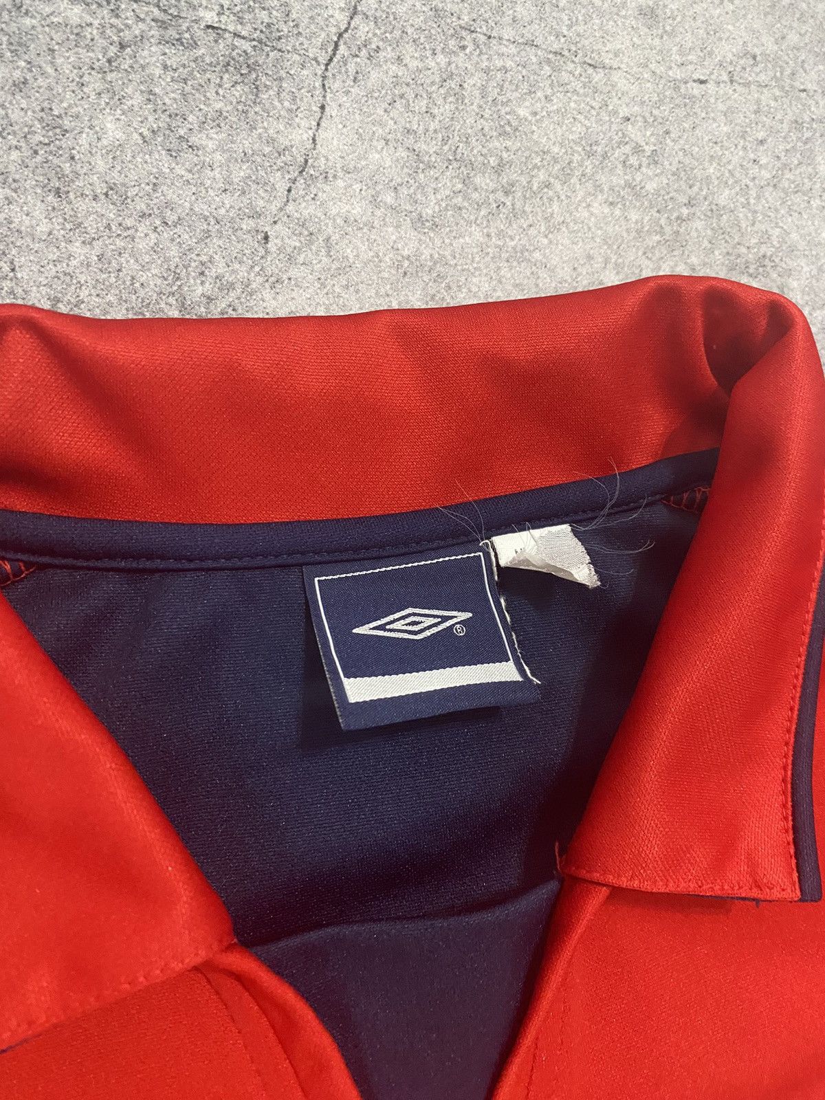 Umbro × Vintage Vintage 00s Umbro England Polo Jersey Big Logo Size US M / EU 48-50 / 2 - 6 Thumbnail