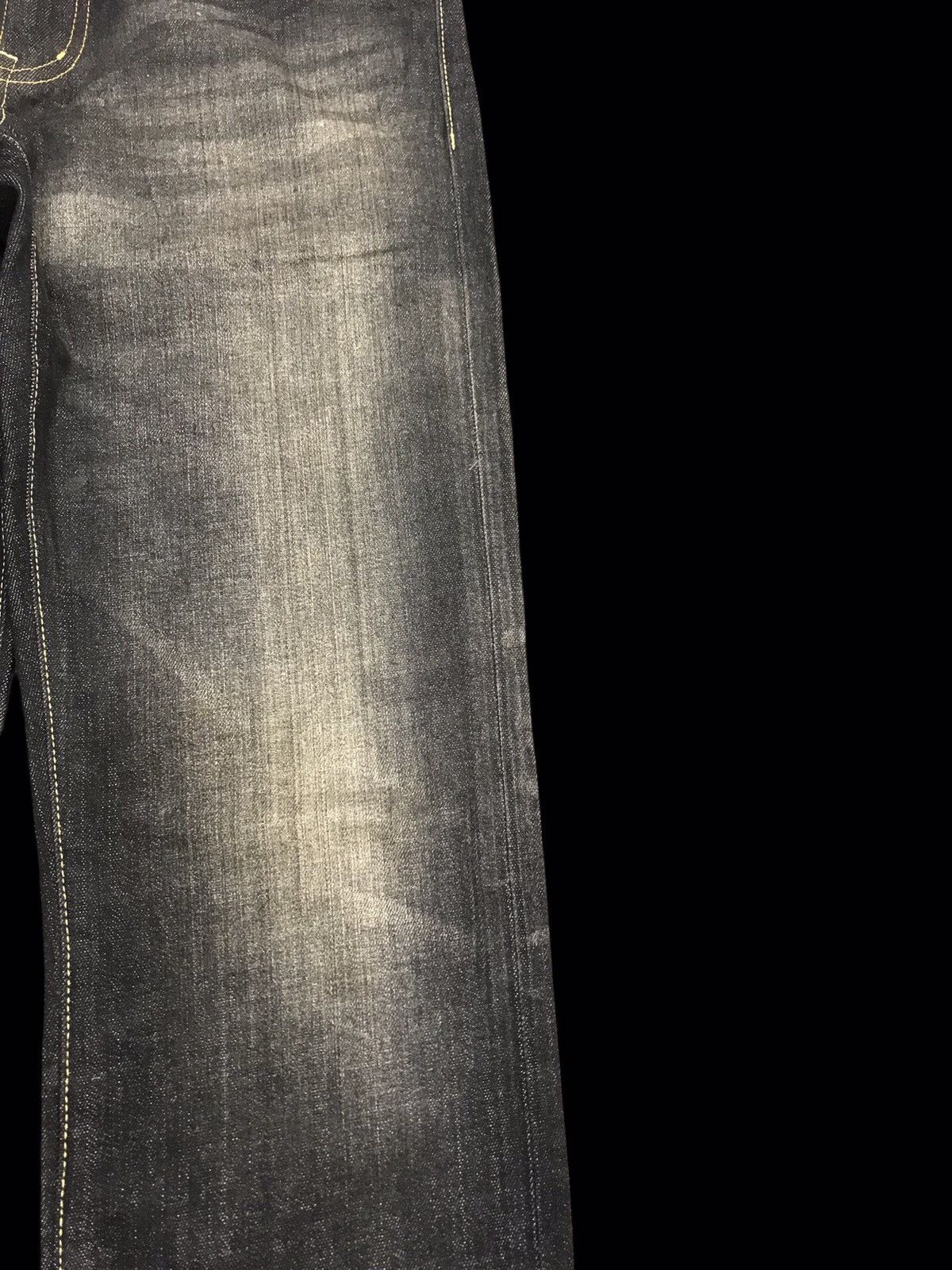 Japanese Brand 💥90s Style💥uniqlo Black Stone Wash Stylish Fades Denim F60 Size US 31 - 7 Thumbnail