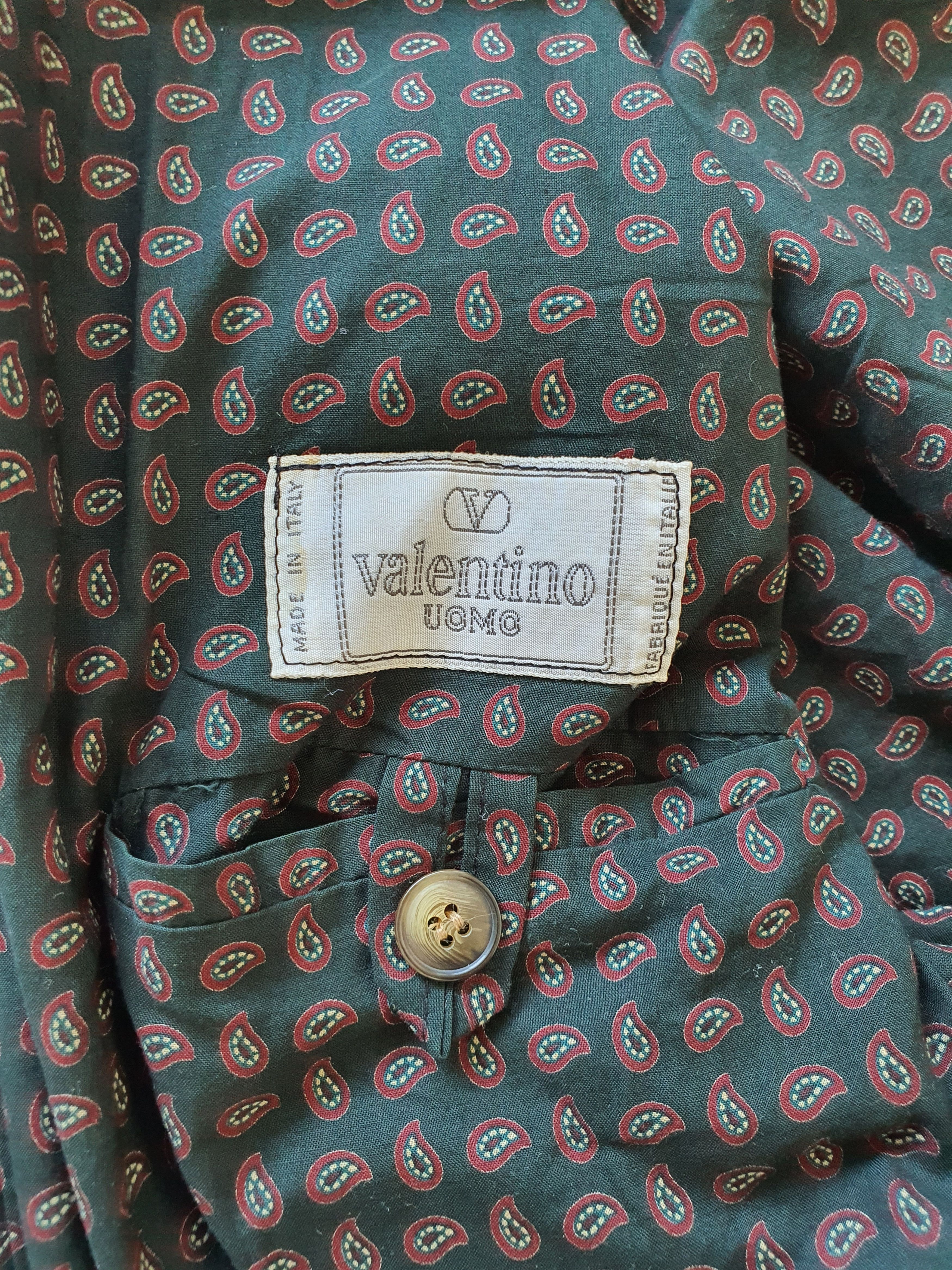 Valentino Vintage (1980s) UOMO Lightweight Linen Bomber Jacket Size US XL / EU 56 / 4 - 6 Thumbnail