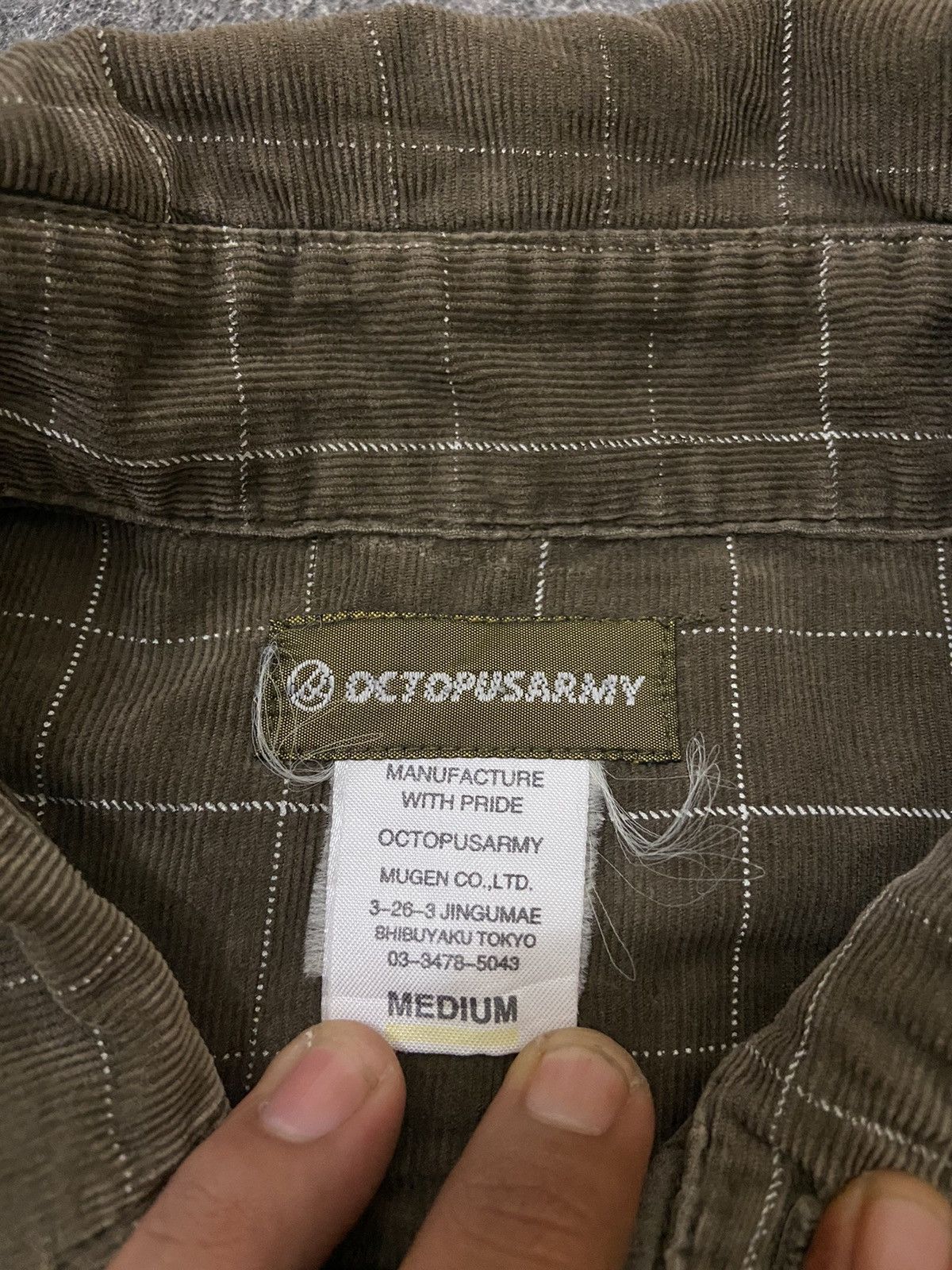Octopus × Vintage octopus army vintage corduroy long shirt Size US L / EU 52-54 / 3 - 6 Thumbnail