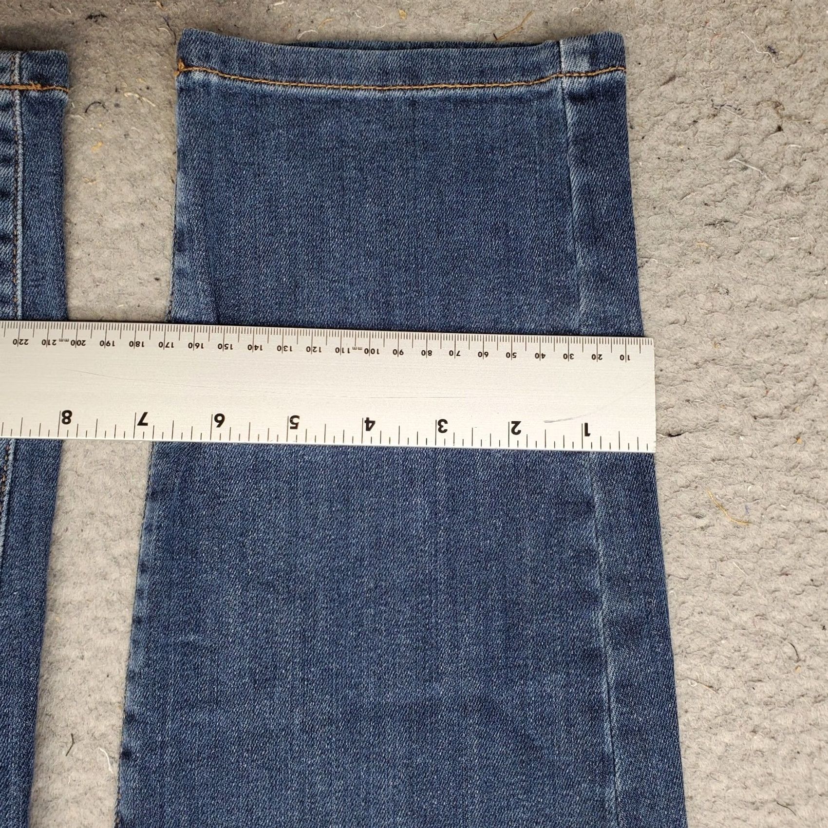 J. Jill J. Jill Weekender Jeans Womens 10 Blue Denim Dark Wash Stretch Straight Leg Size 32" / US 10 / IT 46 - 4 Thumbnail